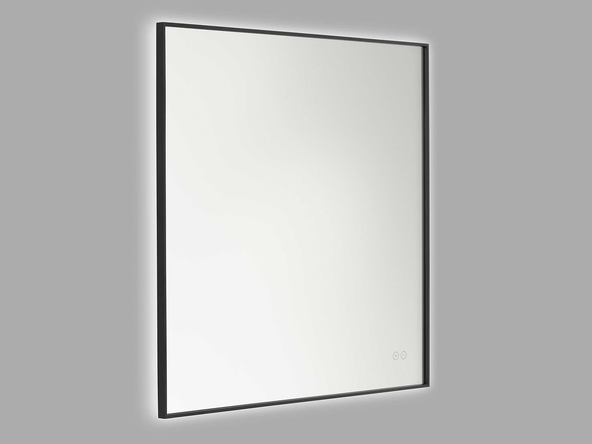 Generation Lighting Cadre Midnight Black Square Wall Mirror