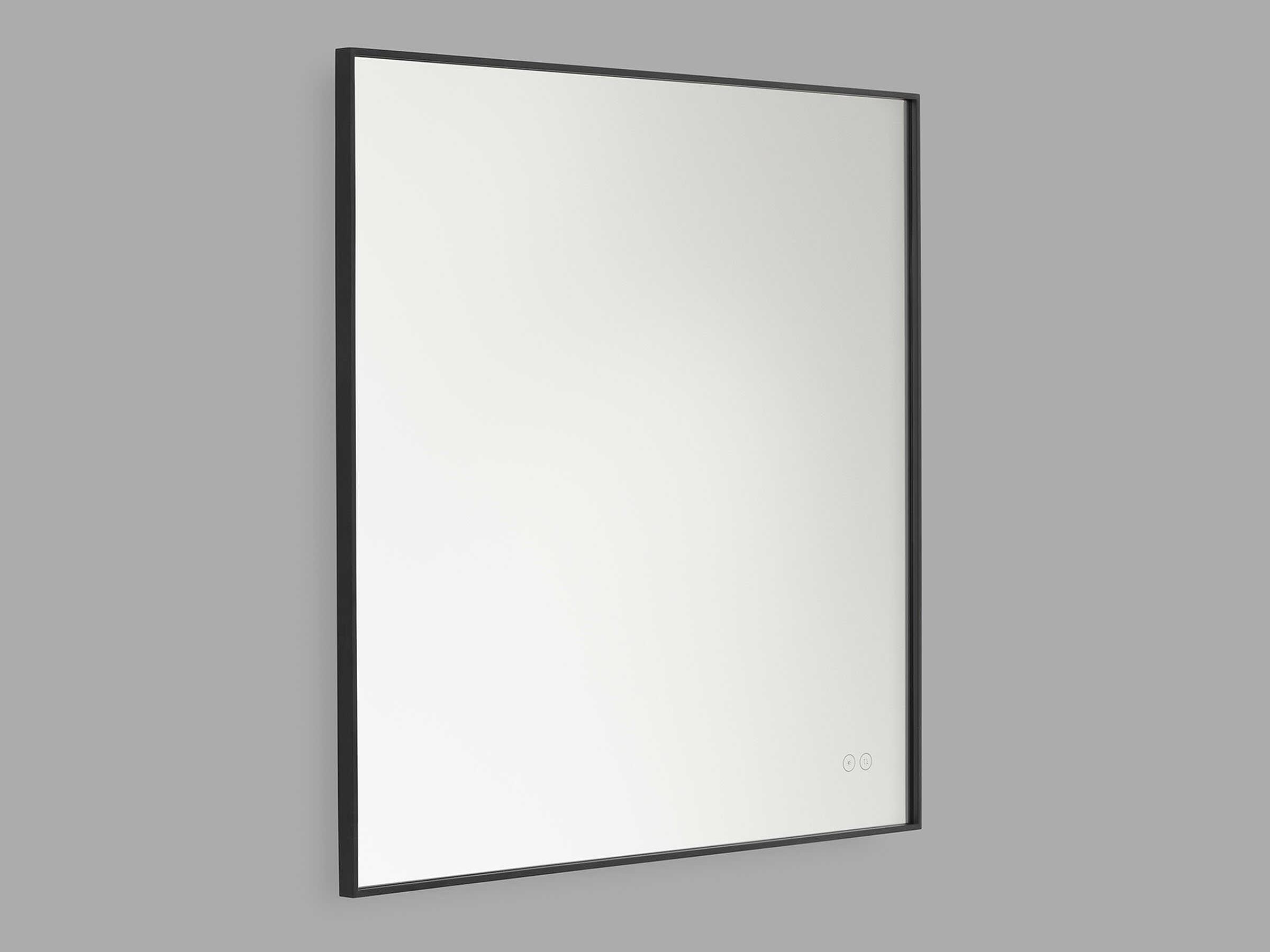 Generation Lighting Cadre Midnight Black Square Wall Mirror