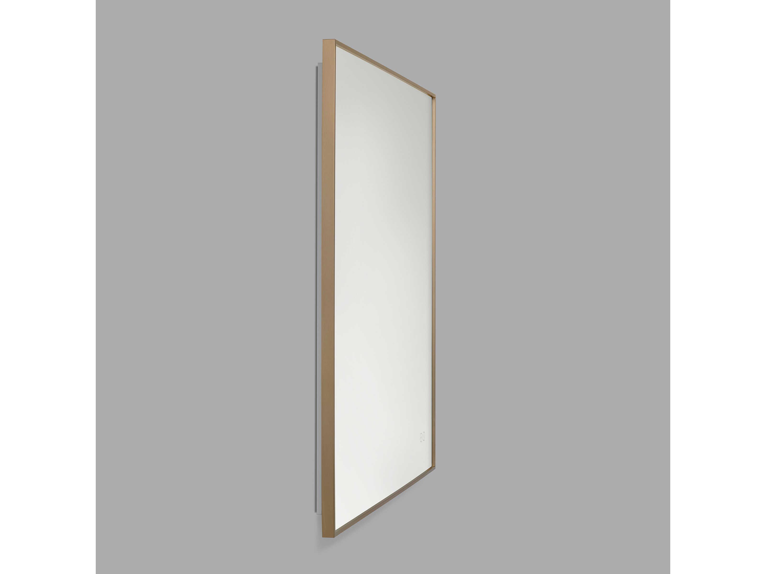 Generation Lighting Cadre Satin Brass Square Wall Mirror