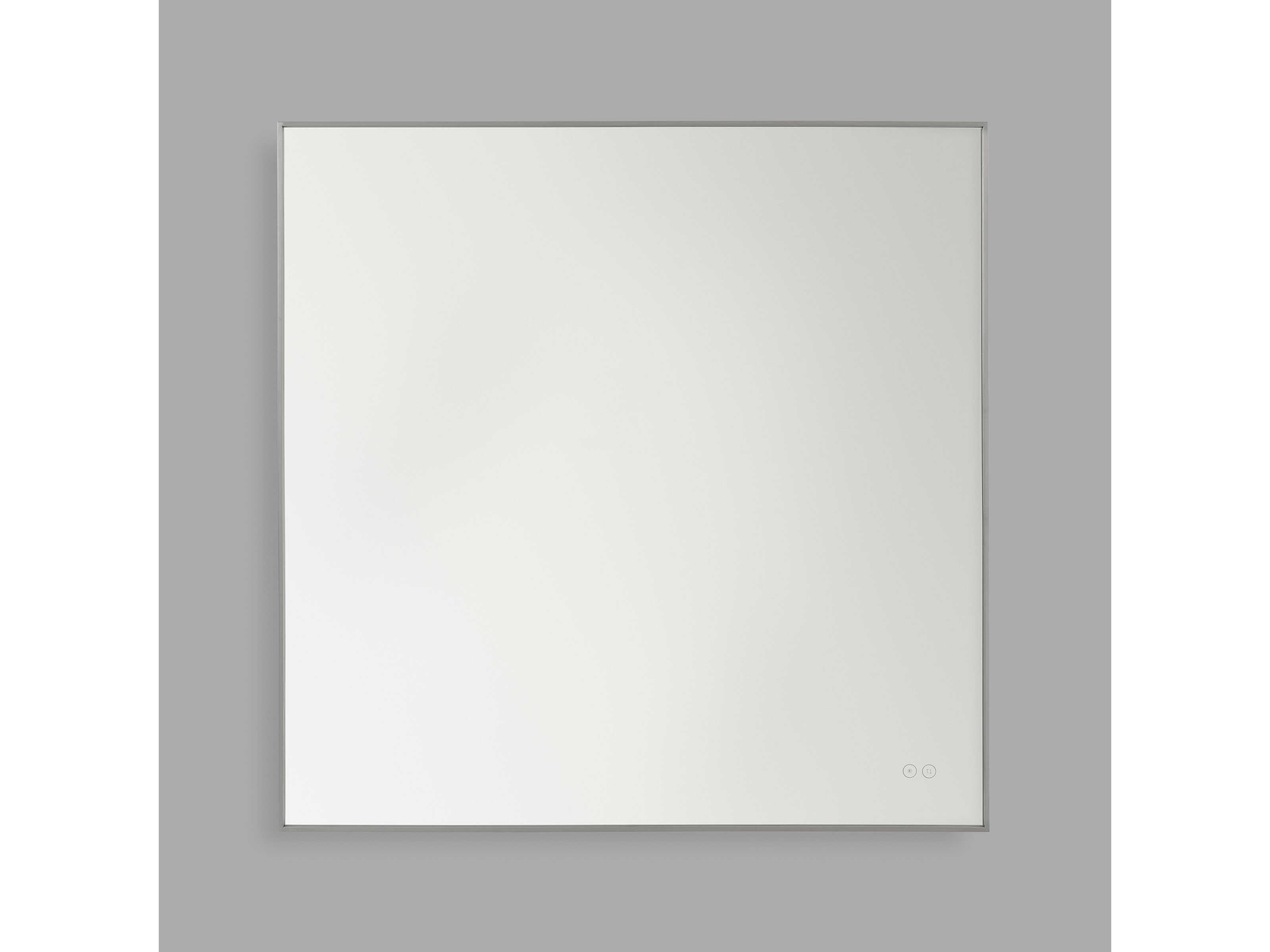 Generation Lighting Cadre Brushed Nickel Square Wall Mirror