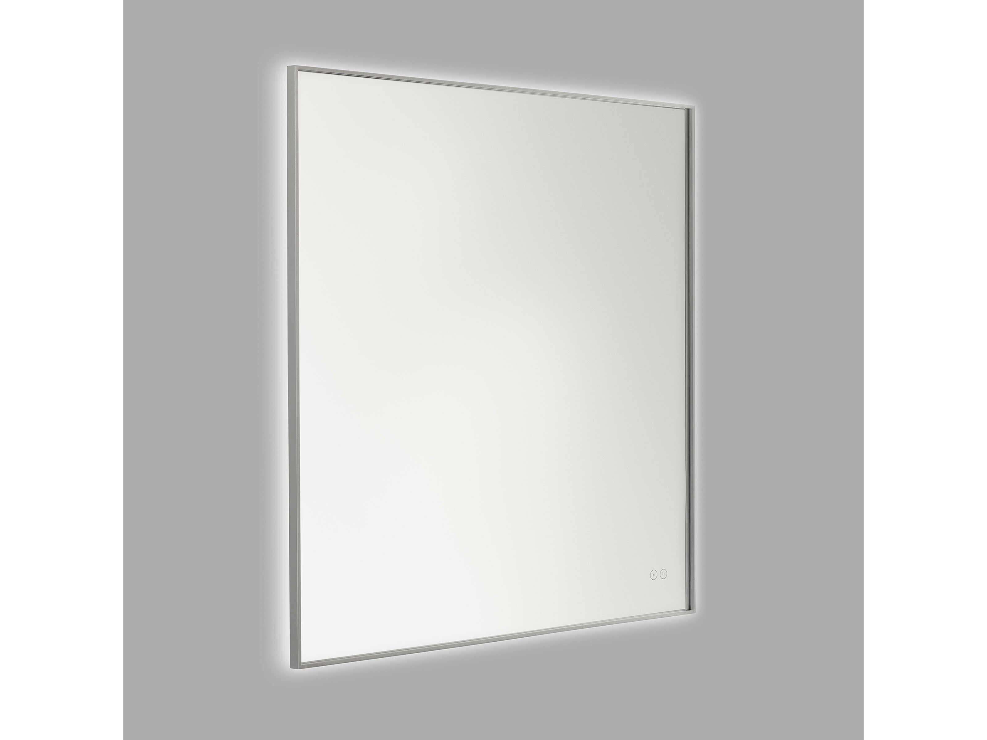 Generation Lighting Cadre Brushed Nickel Square Wall Mirror