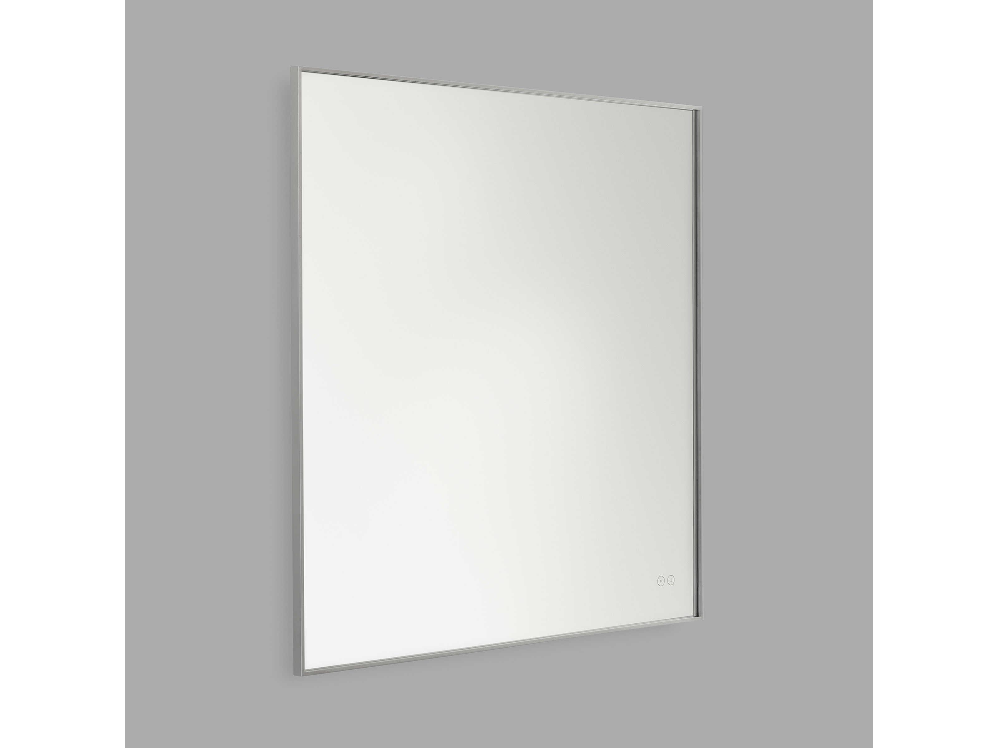 Generation Lighting Cadre Brushed Nickel Square Wall Mirror