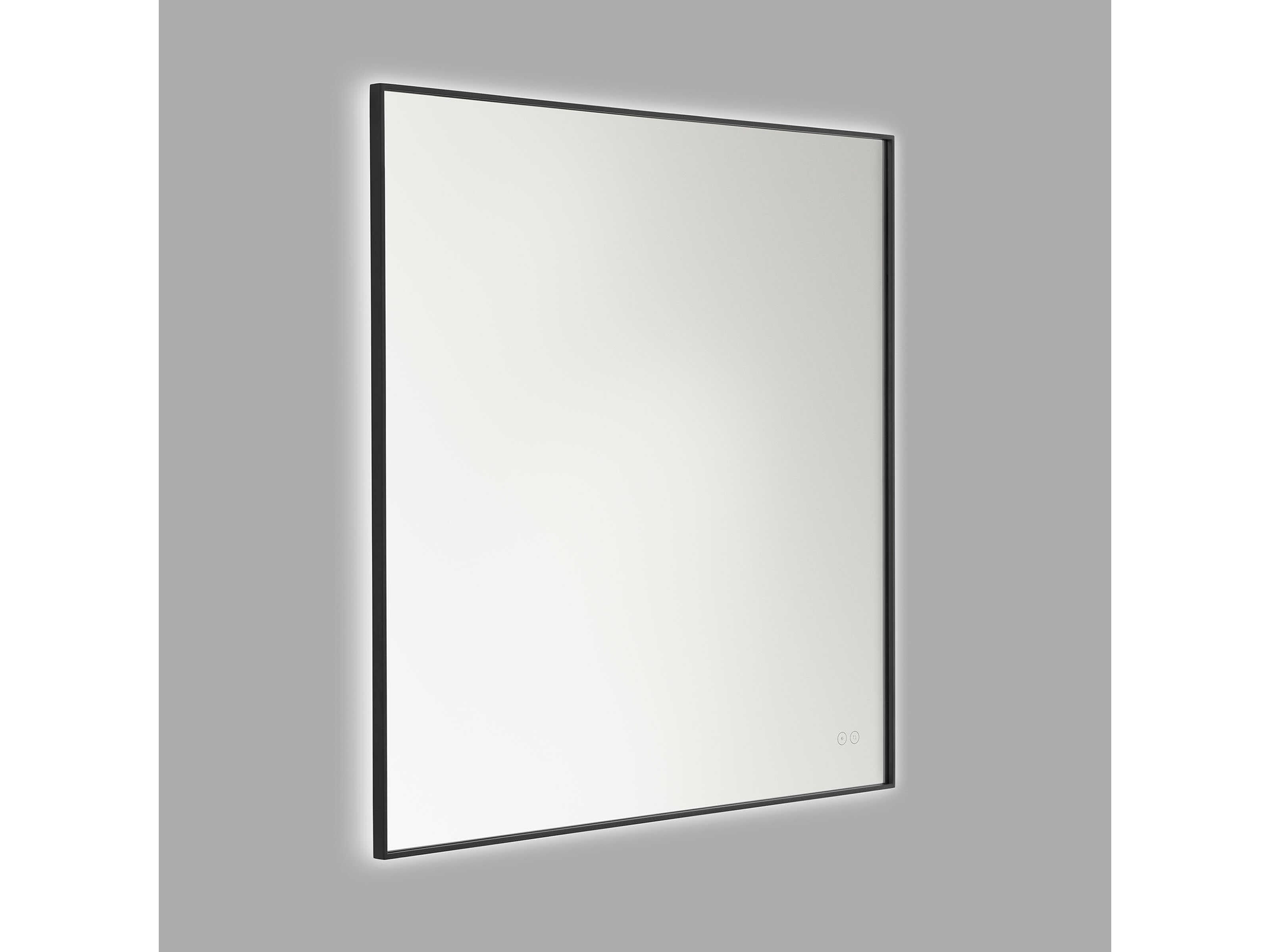 Generation Lighting Cadre Midnight Black Square Wall Mirror