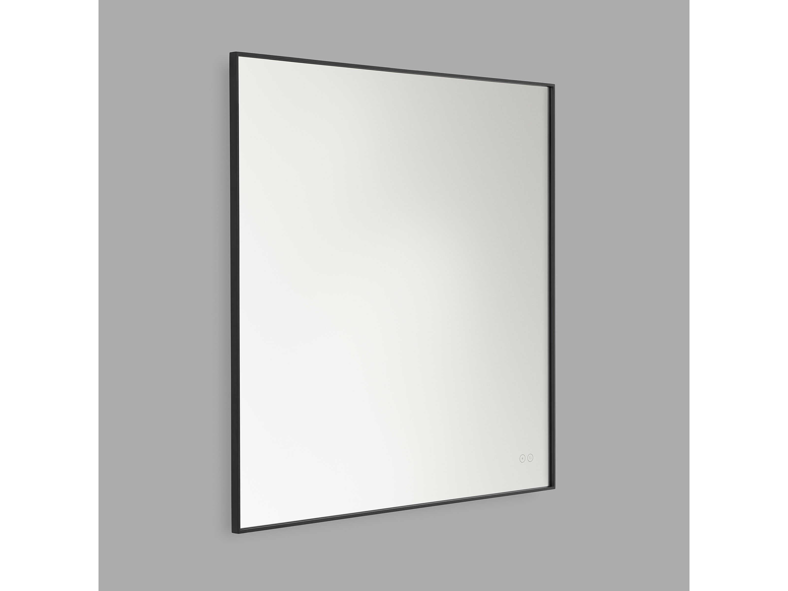 Generation Lighting Cadre Midnight Black Square Wall Mirror