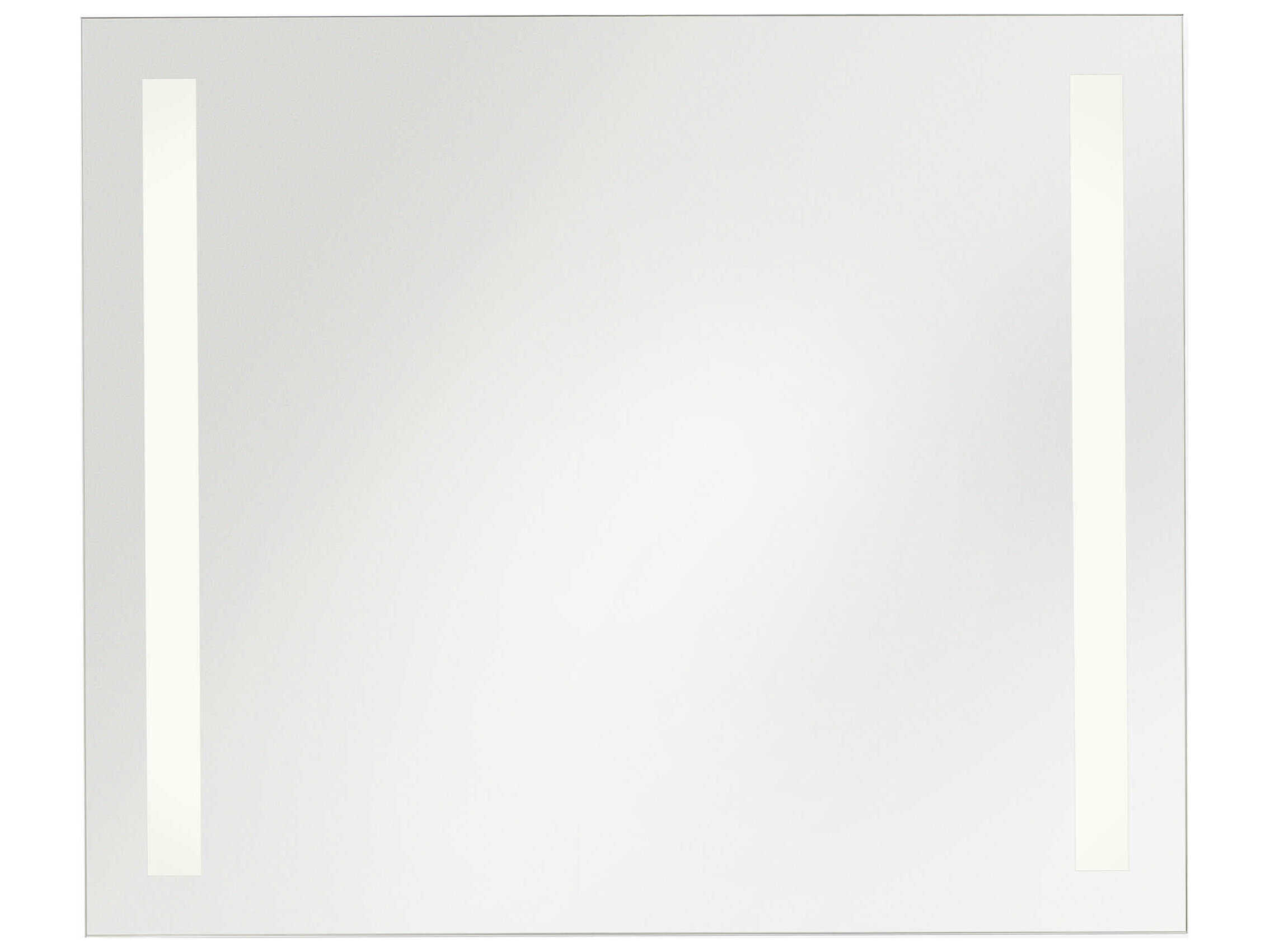 Generation Lighting Lustro Might Bright White Rectangular Wall Mirror