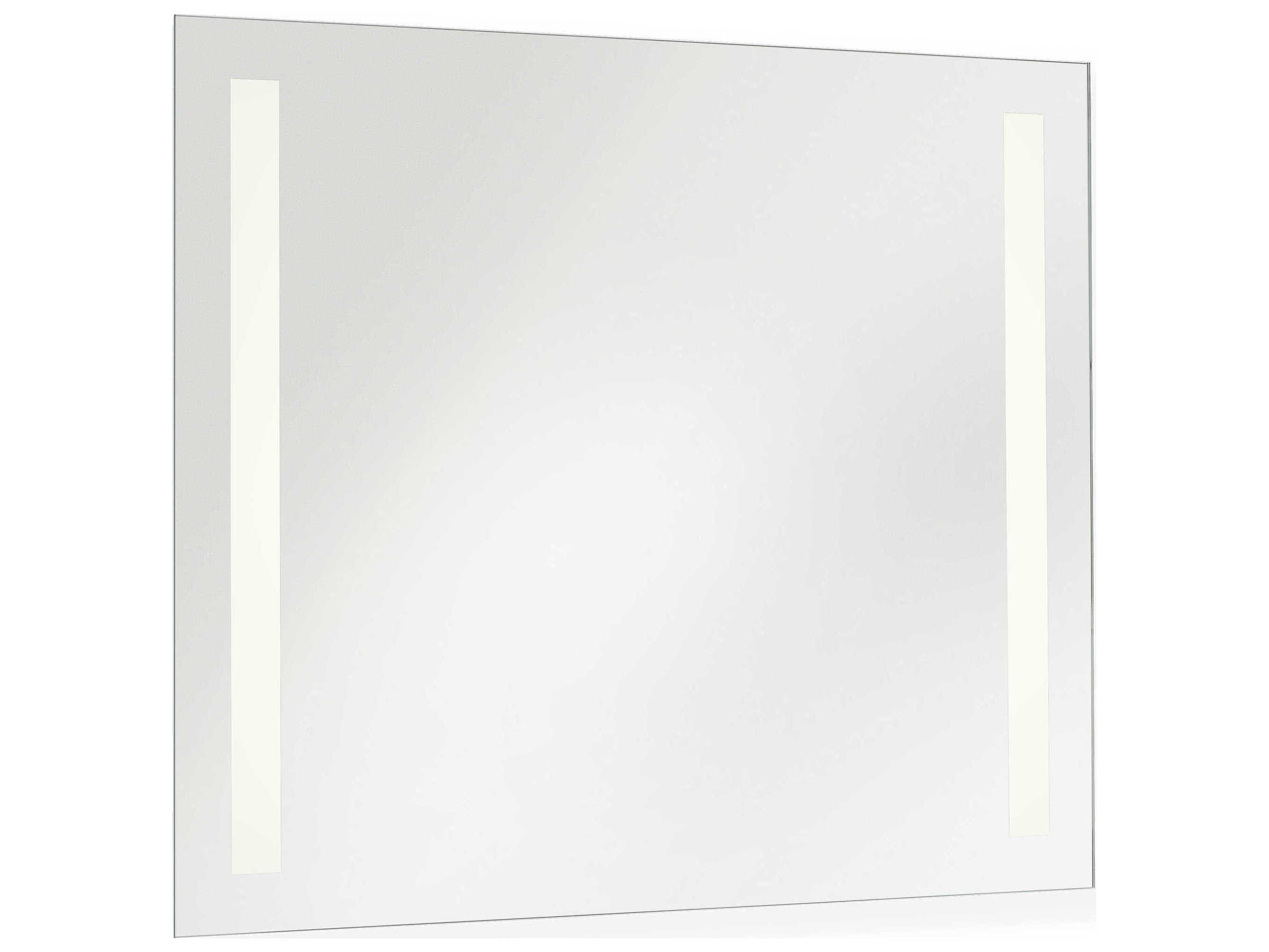 Generation Lighting Lustro Might Bright White Rectangular Wall Mirror