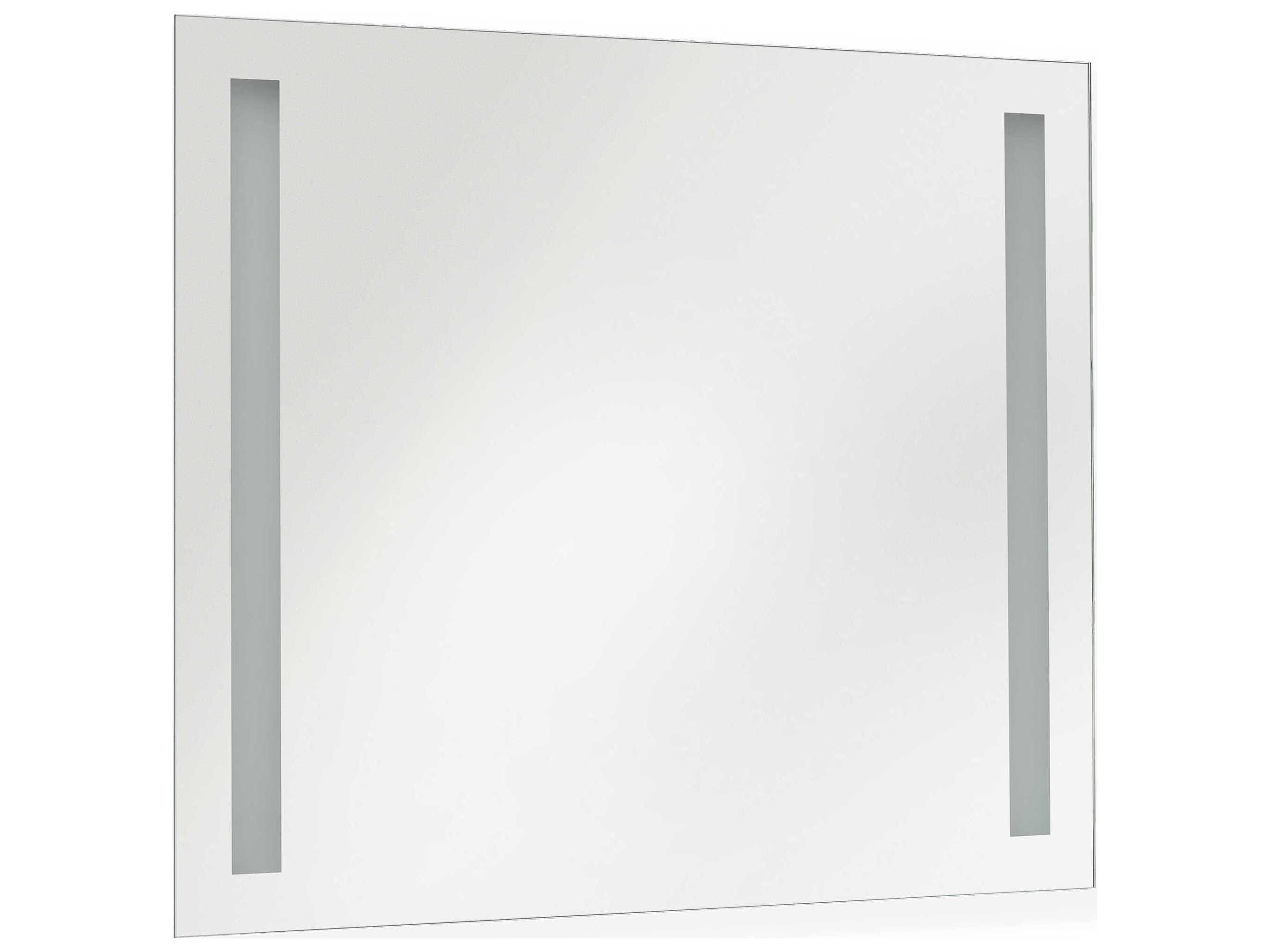 Generation Lighting Lustro Might Bright White Rectangular Wall Mirror