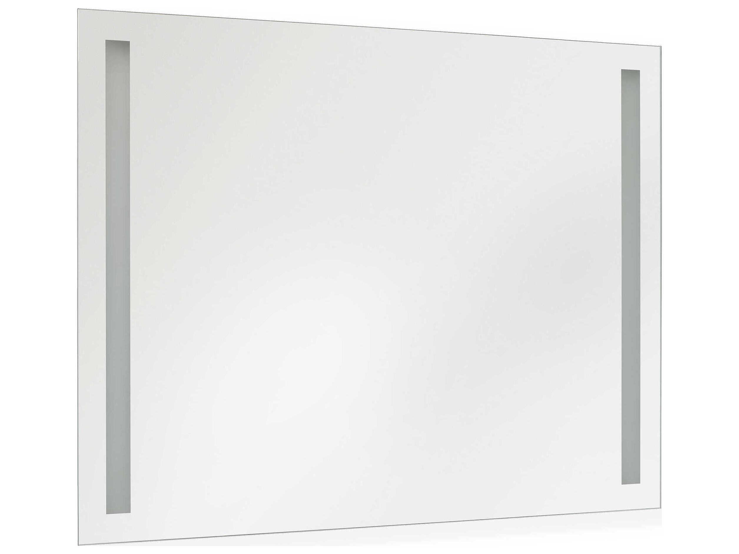 Generation Lighting Lustro Might Bright White Rectangular Wall Mirror