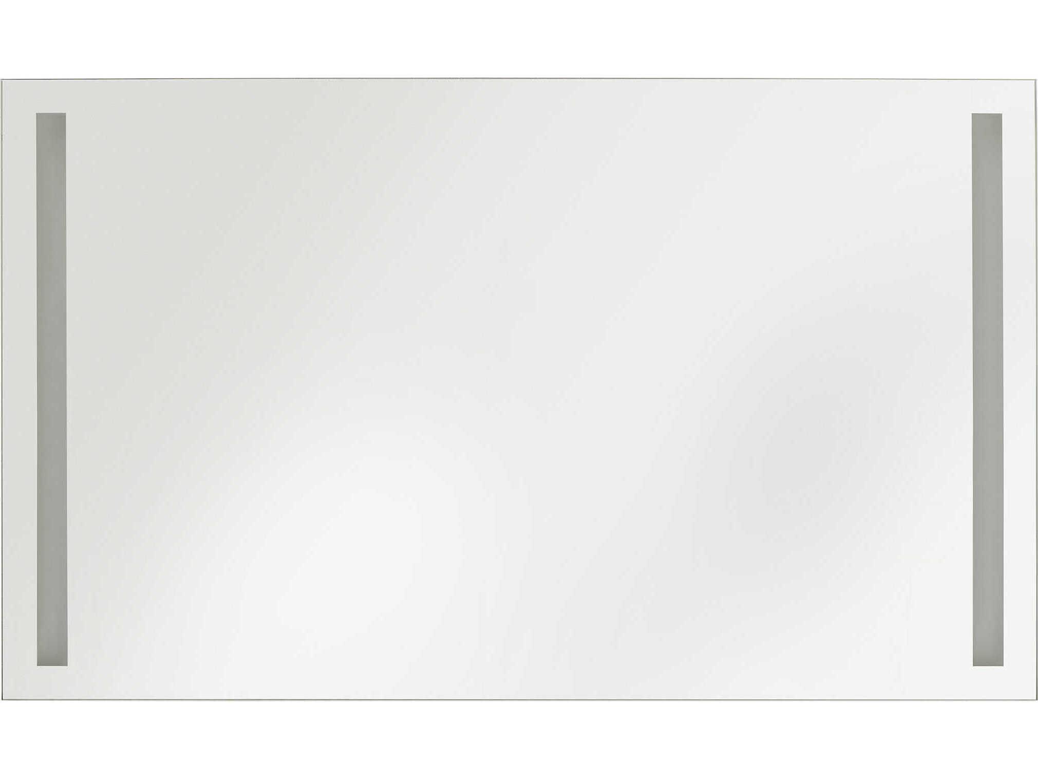 Generation Lighting Lustro Might Bright White Rectangular Wall Mirror