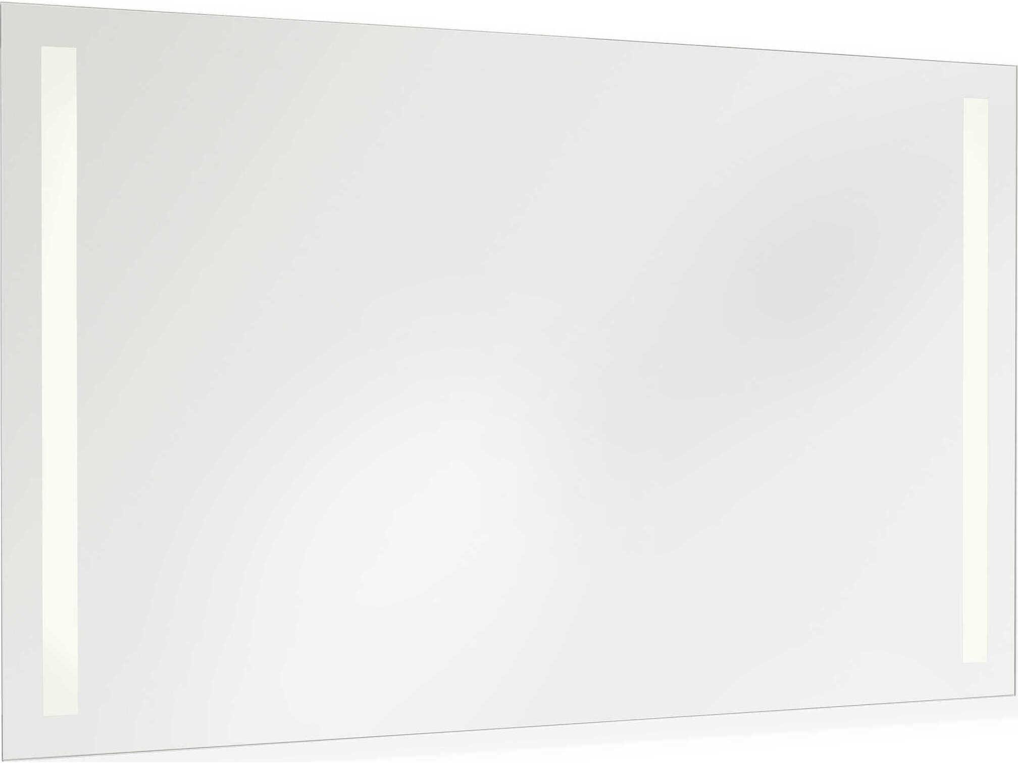 Generation Lighting Lustro Might Bright White Rectangular Wall Mirror