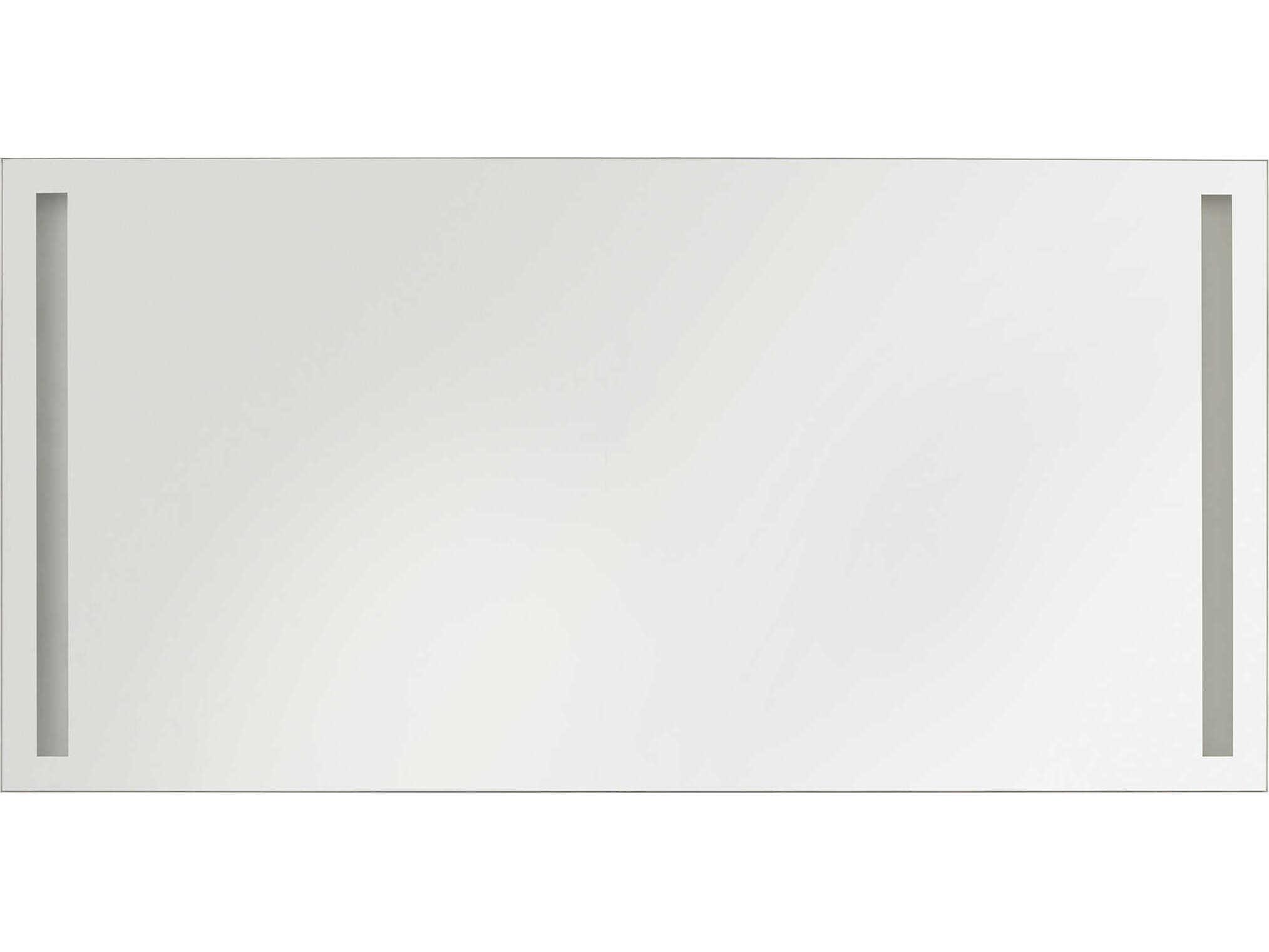 Generation Lighting Lustro Might Bright White Rectangular Wall Mirror