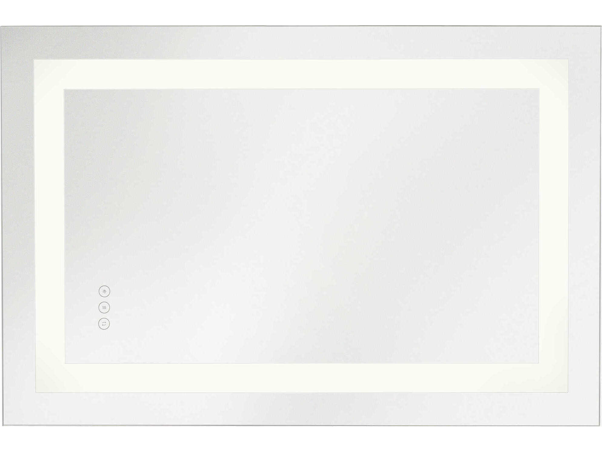 Generation Lighting Mera Might Bright White Rectangular Wall Mirror