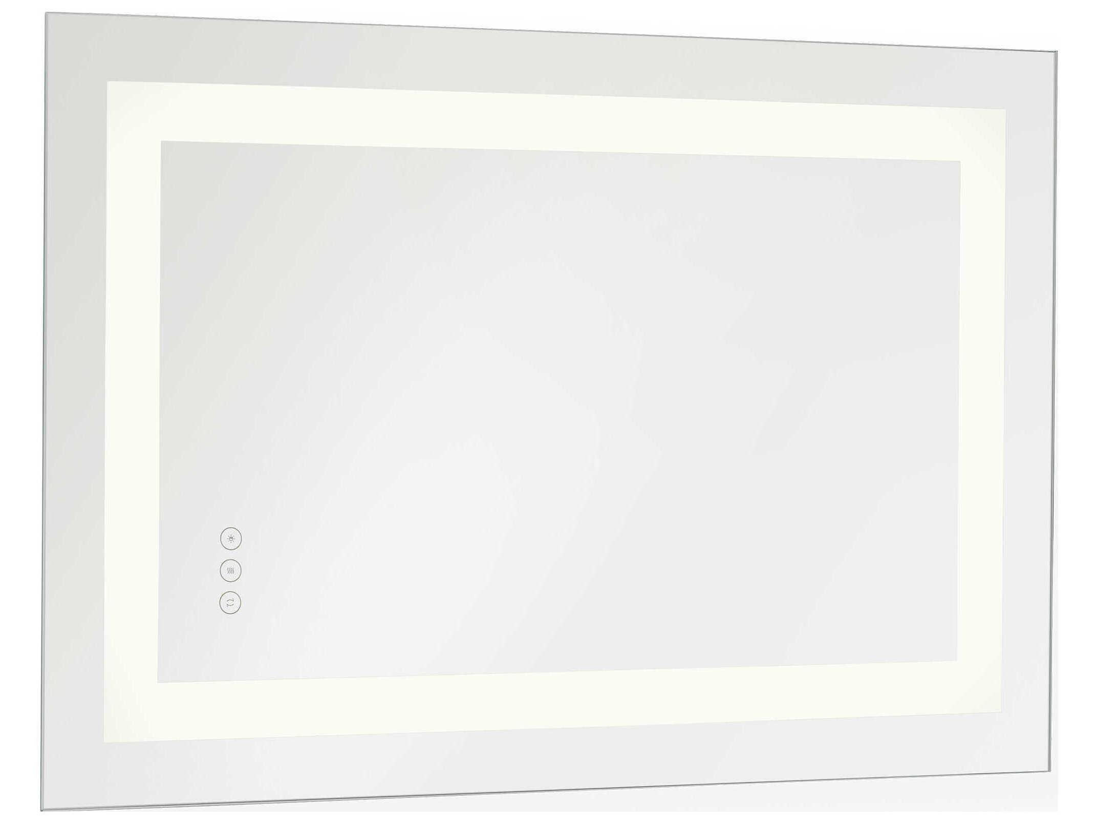 Generation Lighting Mera Might Bright White Rectangular Wall Mirror
