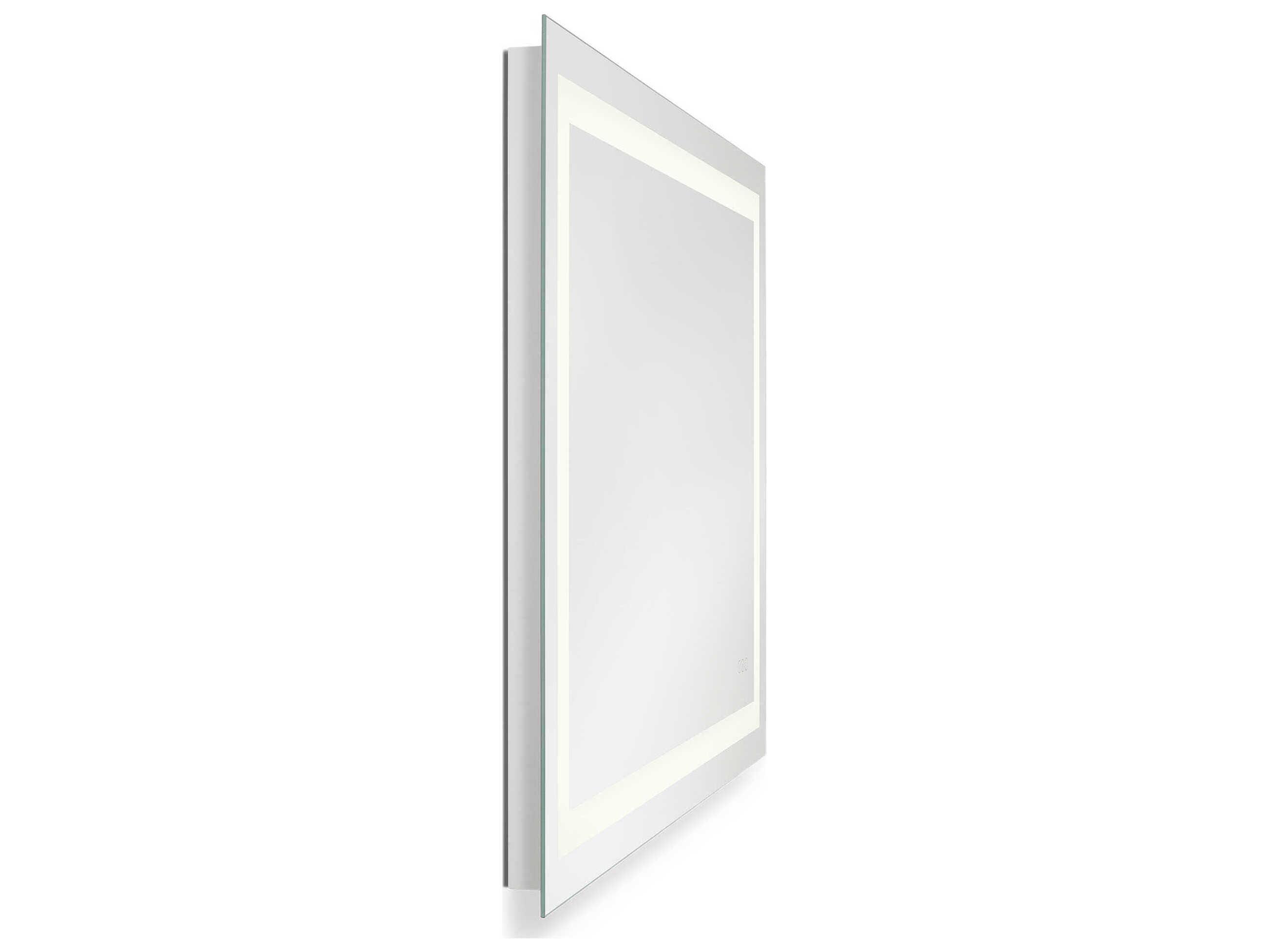Generation Lighting Mera Might Bright White Rectangular Wall Mirror