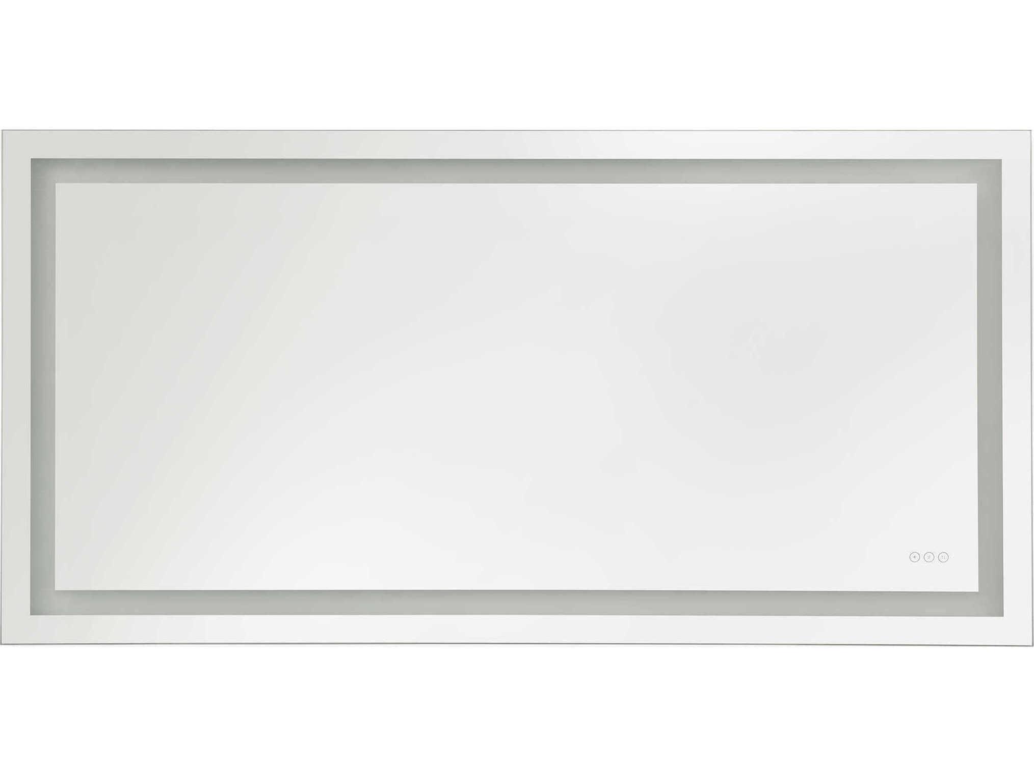 Generation Lighting Mera Might Bright White Rectangular Wall Mirror