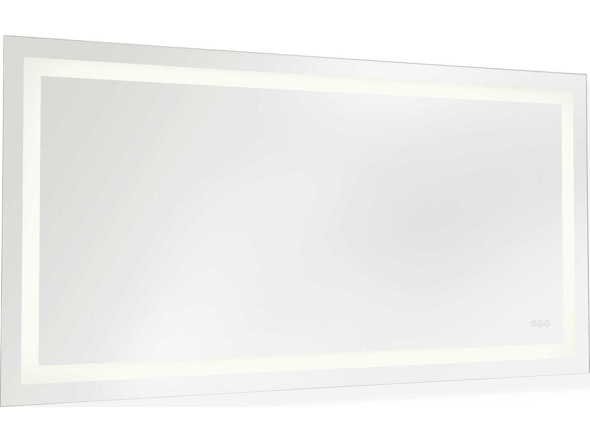 Generation Lighting Mera Might Bright White Rectangular Wall Mirror