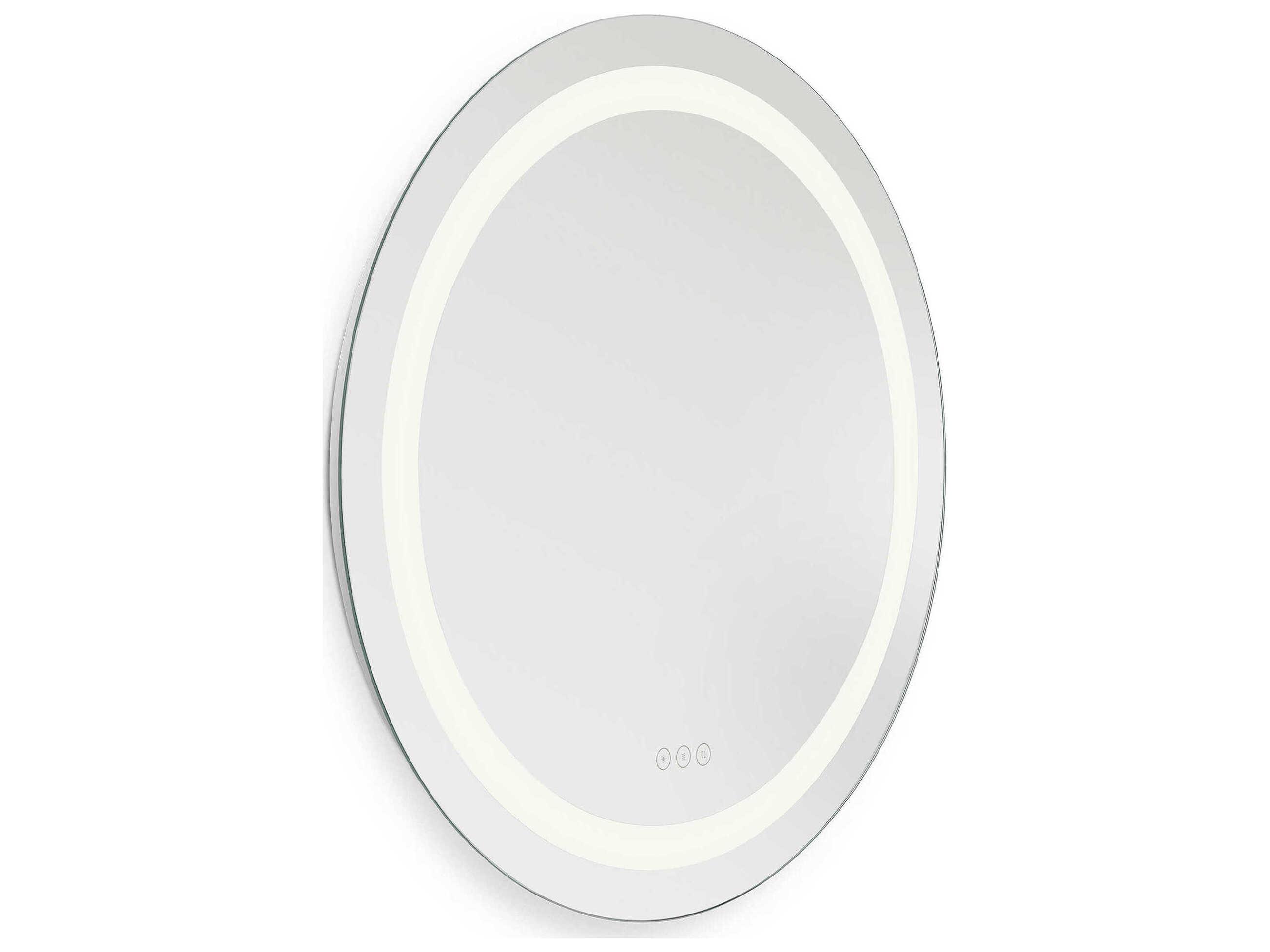 Generation Lighting Mera Might Bright White Round Wall Mirror