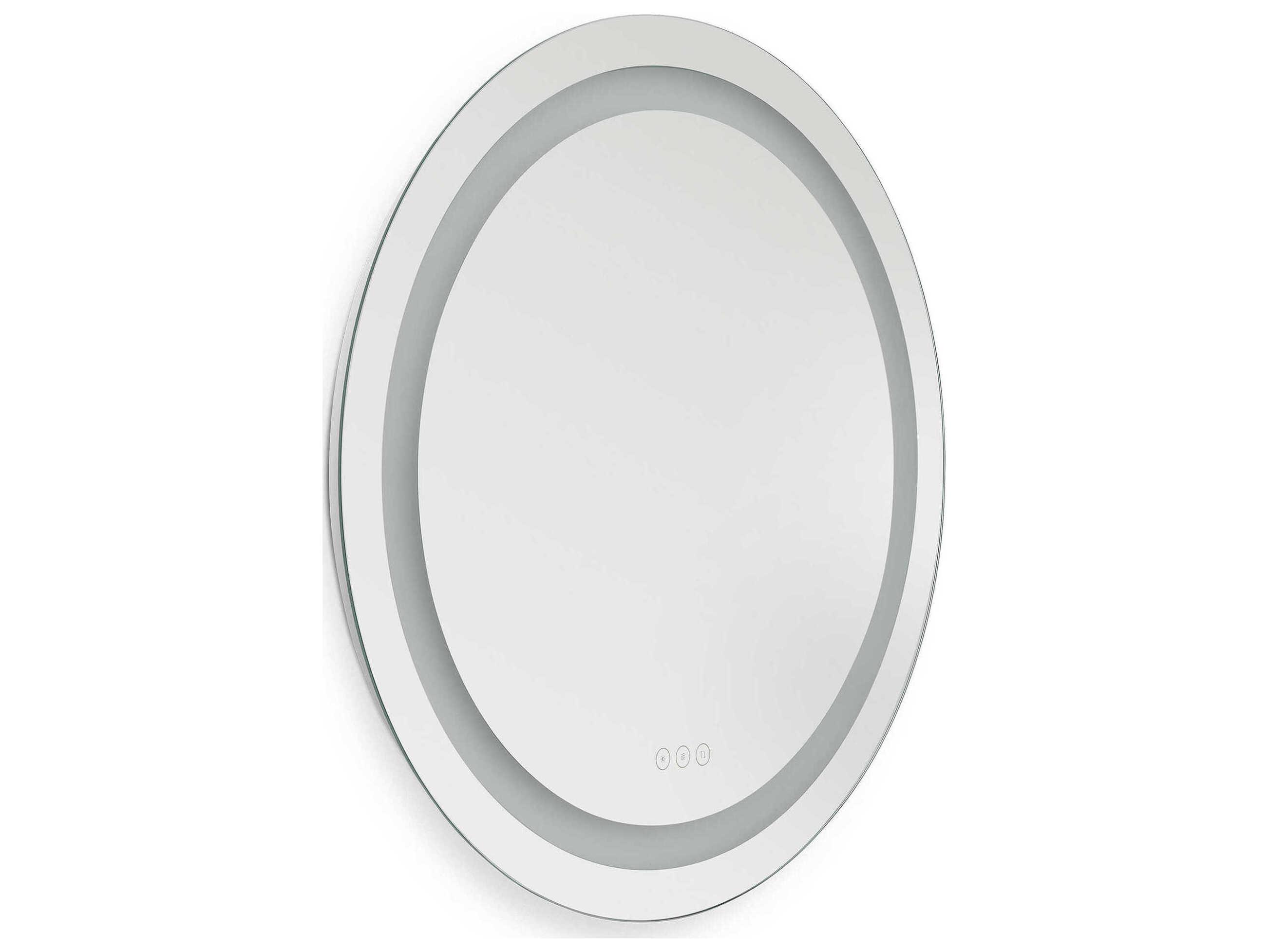 Generation Lighting Mera Might Bright White Round Wall Mirror
