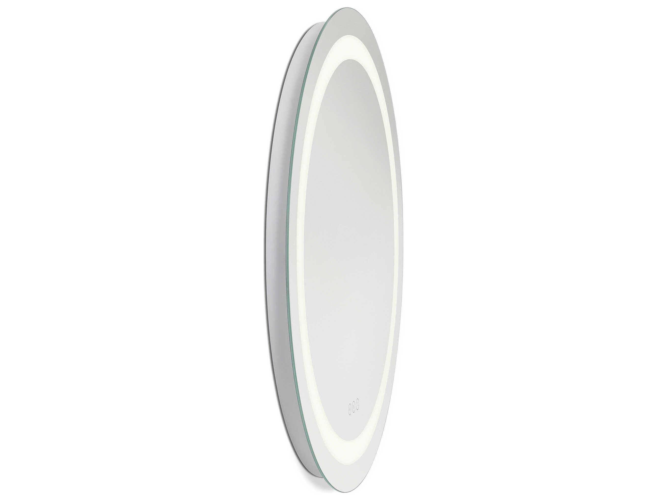 Generation Lighting Mera Might Bright White Round Wall Mirror