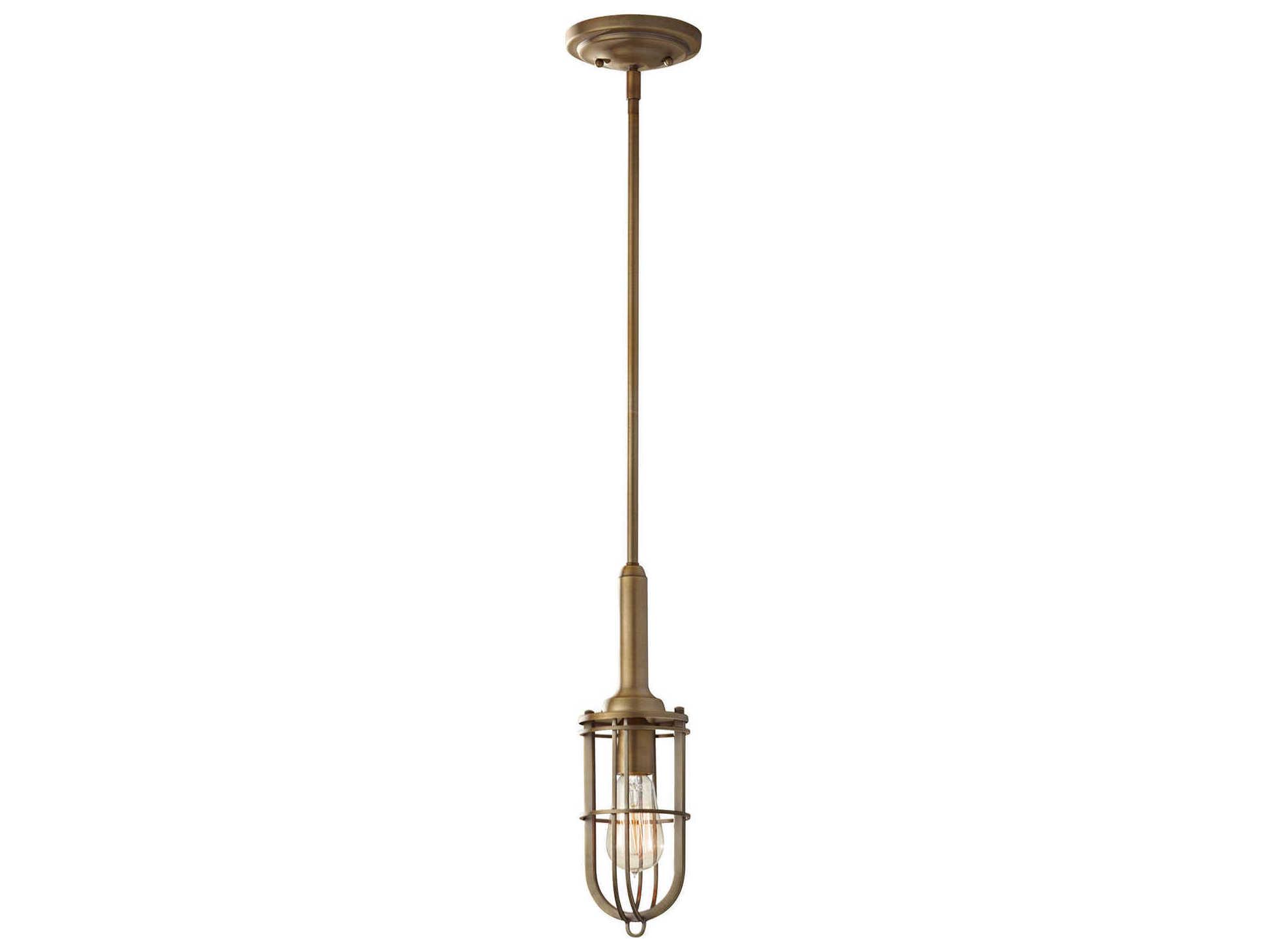 Generation Lighting Urban Renewal 1-Light Dark Antique Brass Mini Pendant