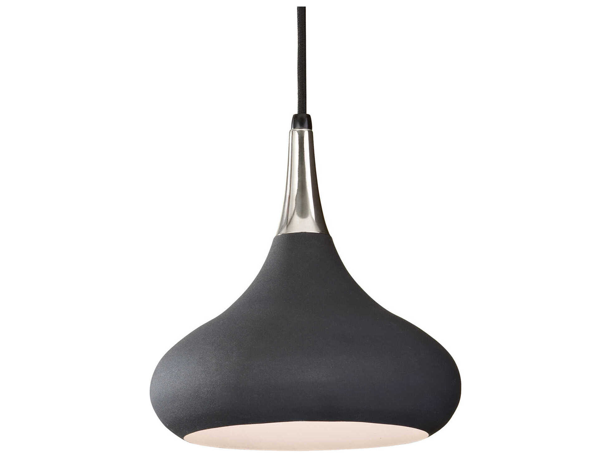 Generation Lighting Belle 1-Light Black Mini Pendant