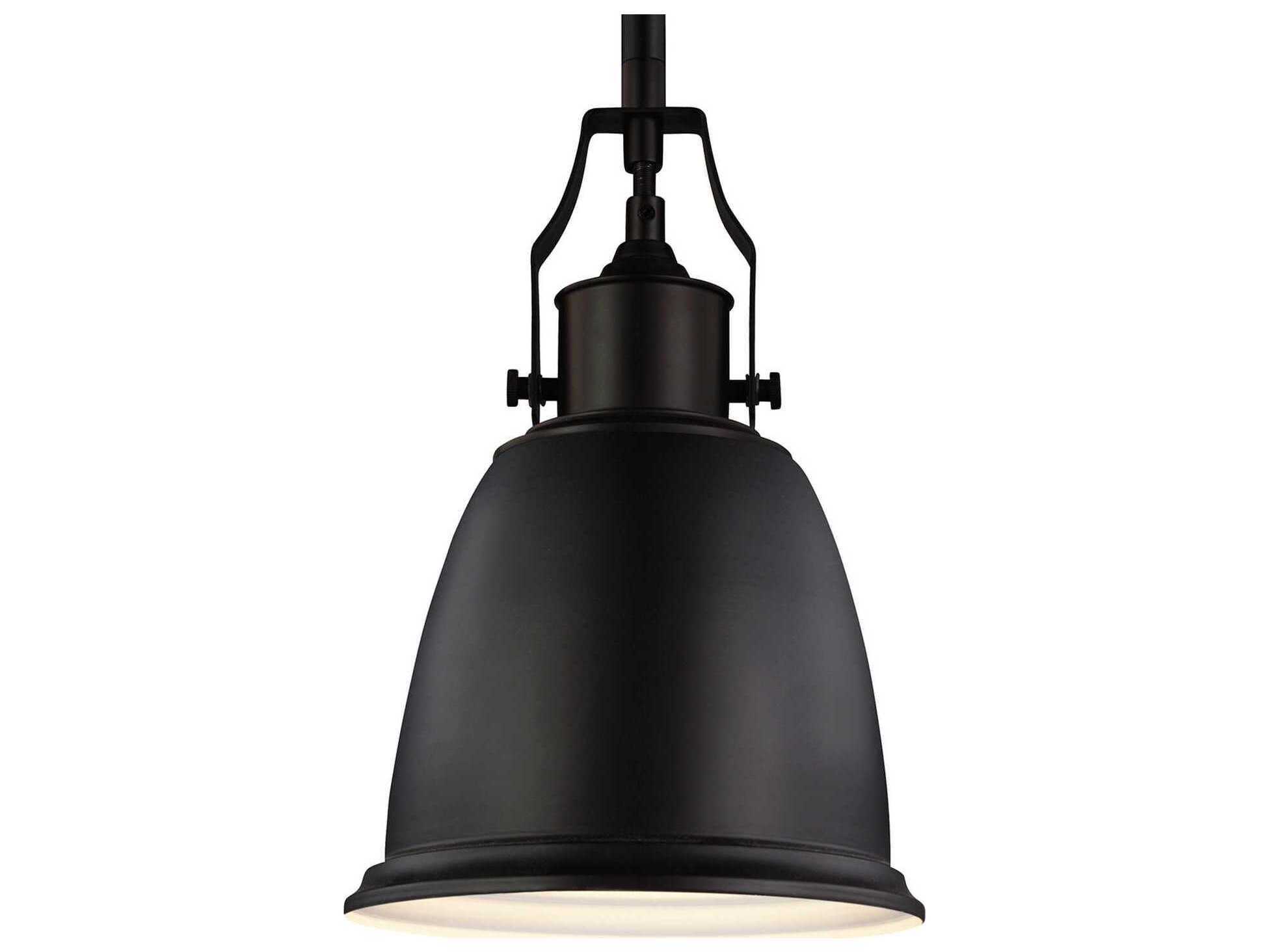 Generation Lighting Hobson 1-Light Oil Rubbed Bronze Bell Mini Pendant