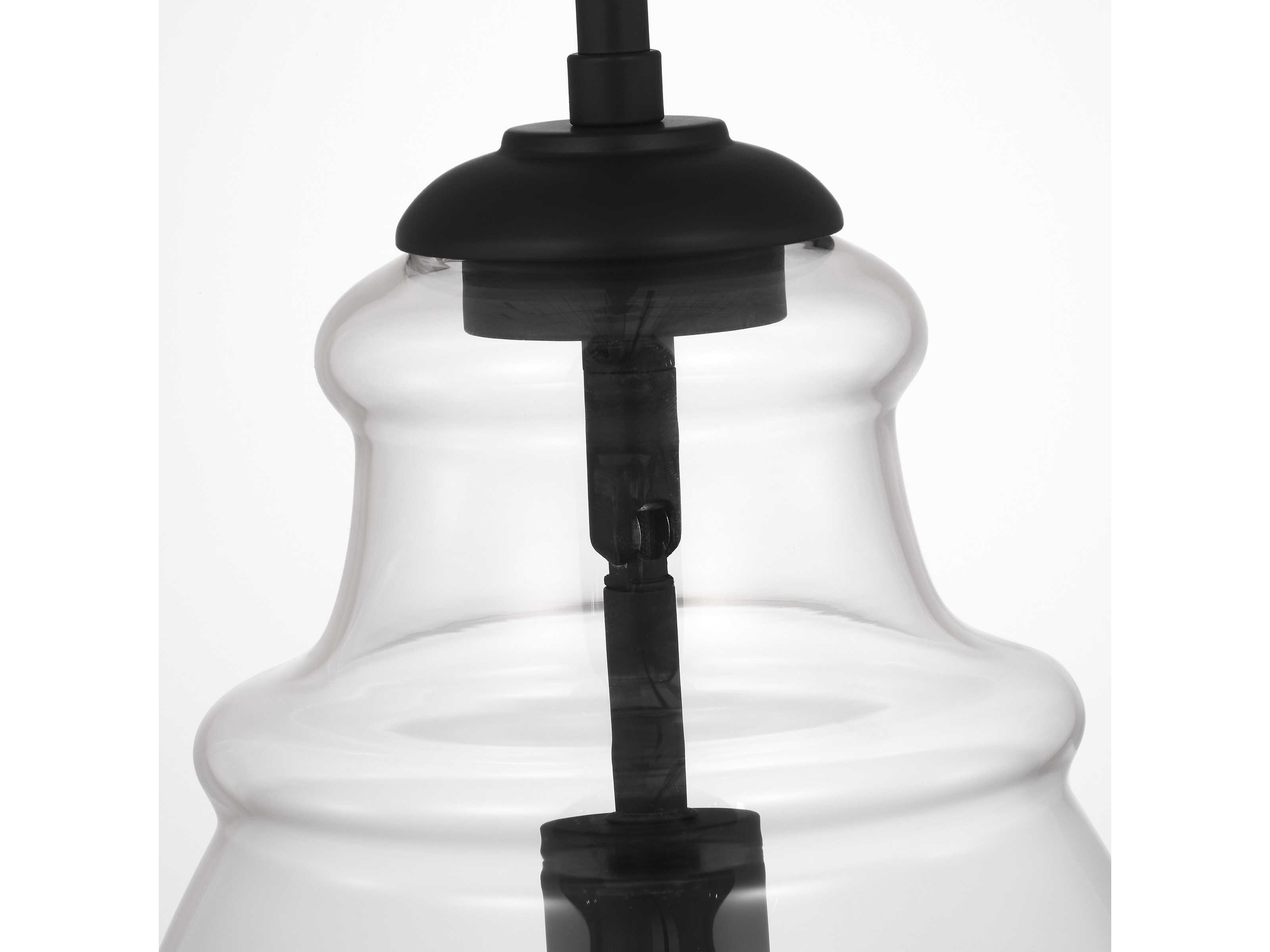 Generation Lighting Marino 1-Light Midnight Black Mini Pendant