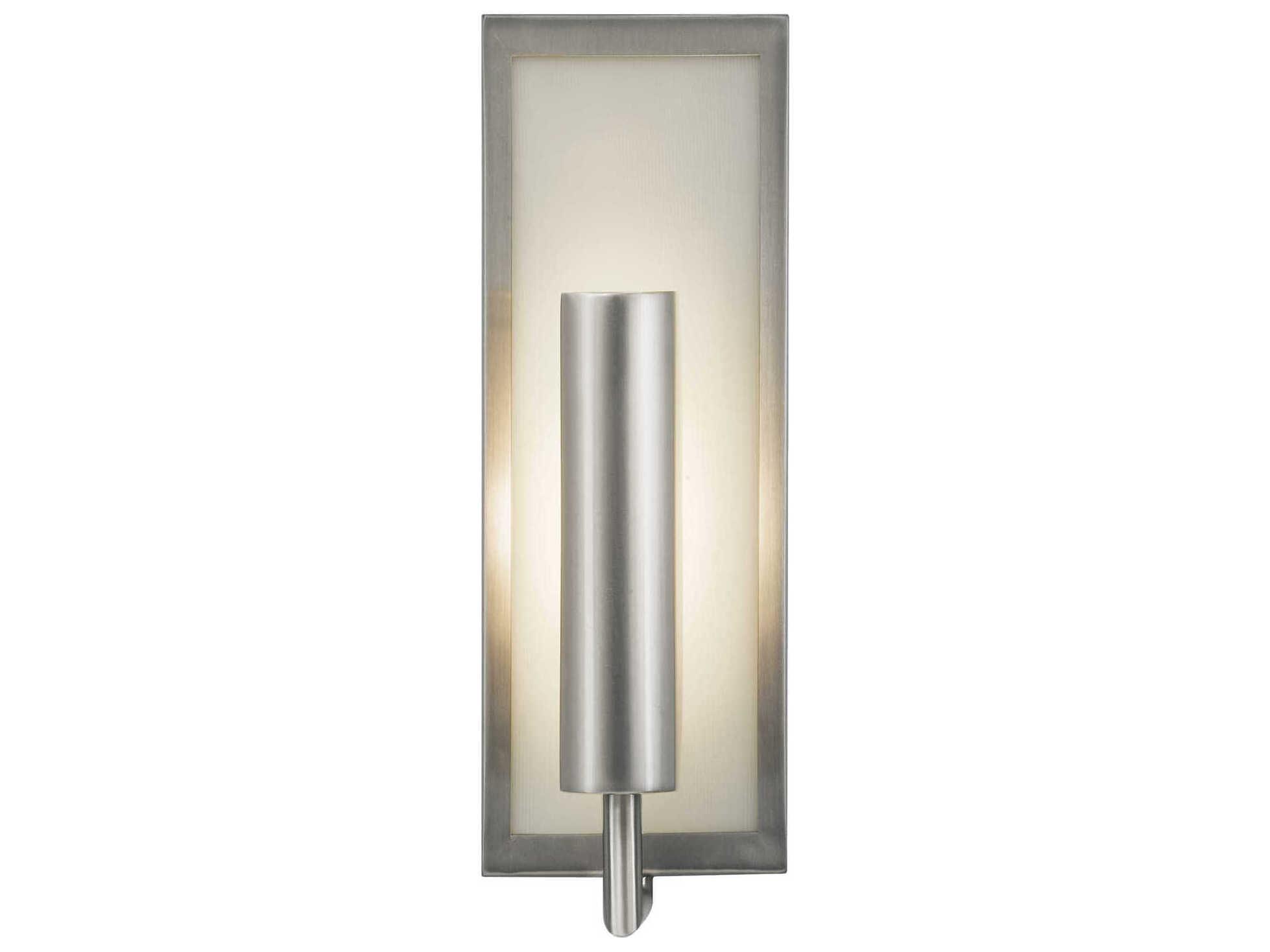 Generation Lighting Mila 1-Light Brushed Steel Glass Wall Sconce