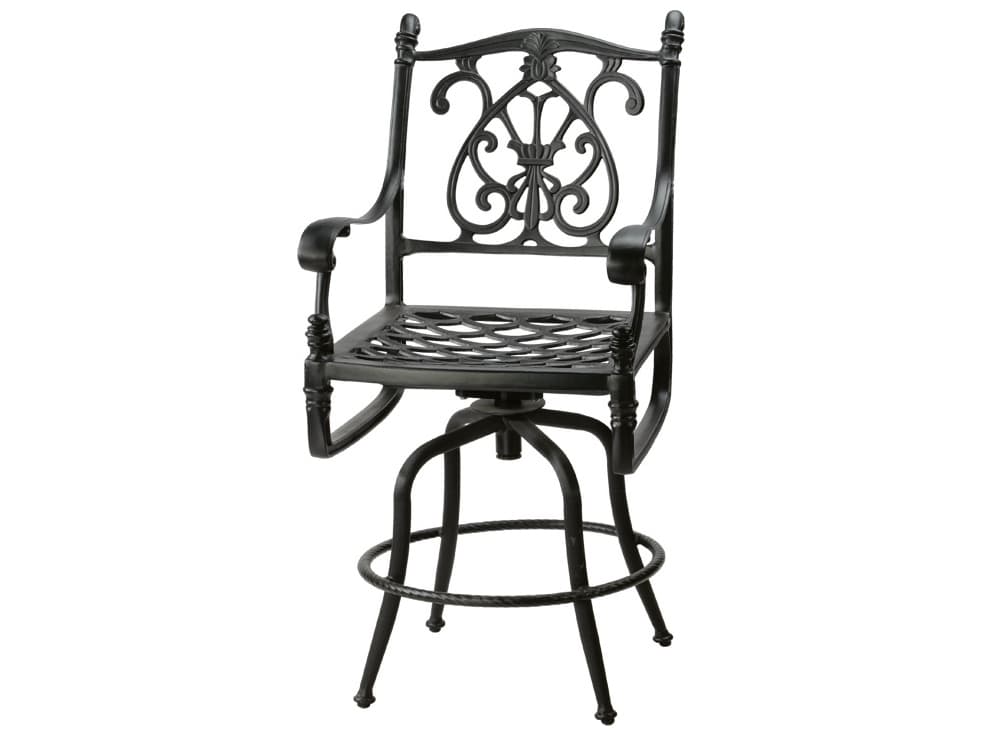 Gensun Florence Cast Aluminum Swivel Balcony Stool