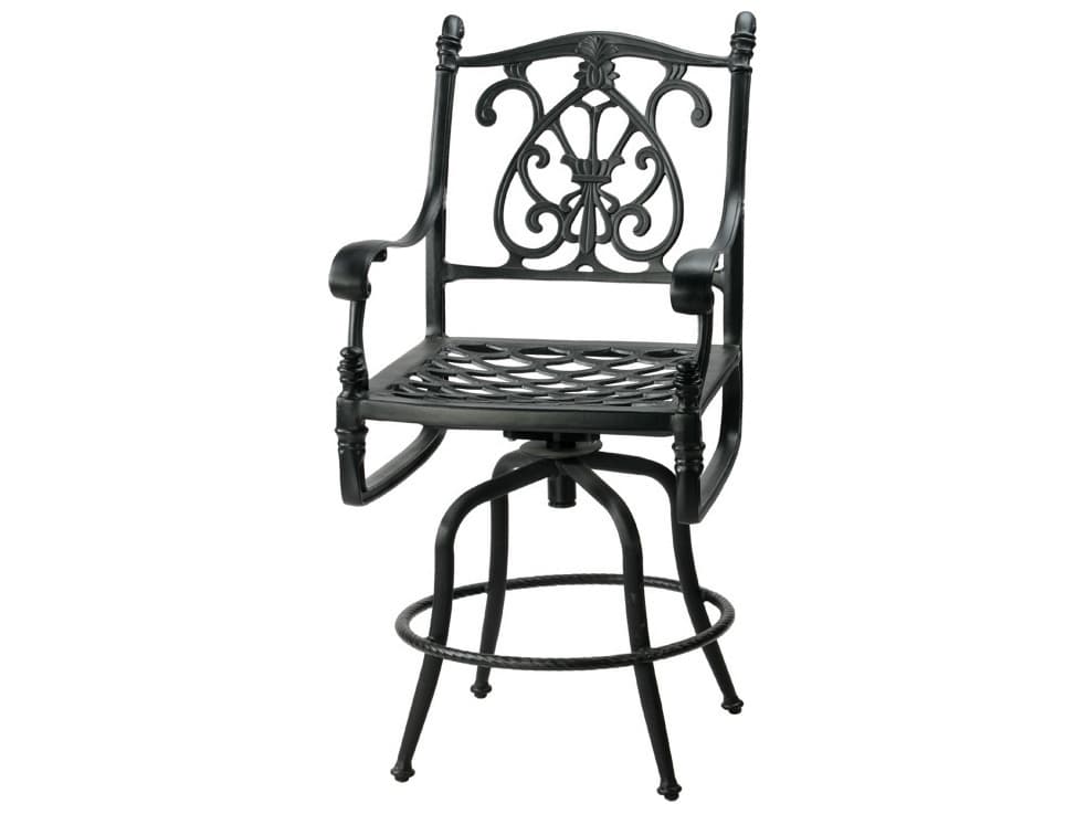 Gensun Florence Cast Aluminum Swivel Balcony Stool