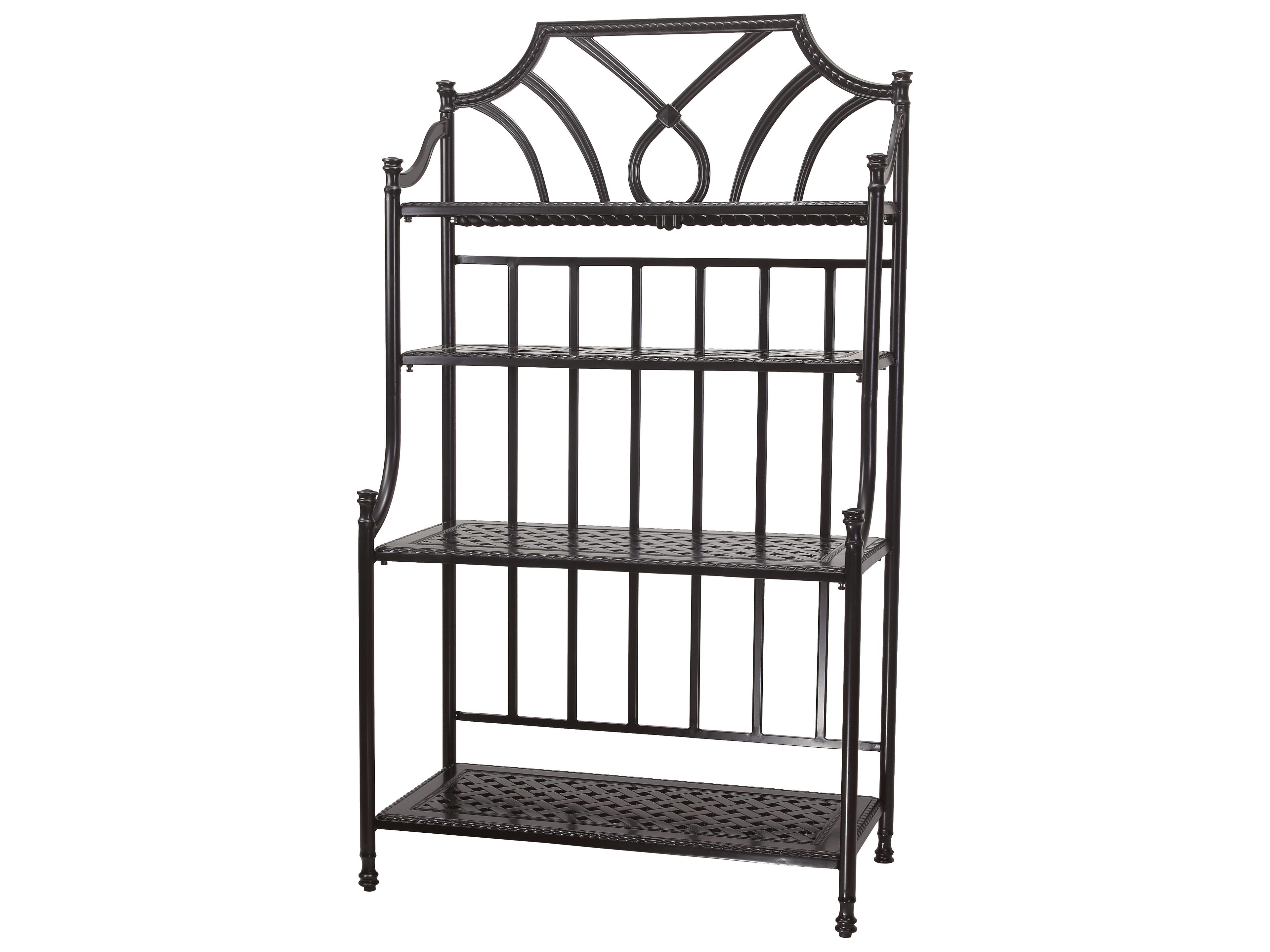 Gensun Grand Terrace Accessories Cast Aluminum 42 Bakers Rack