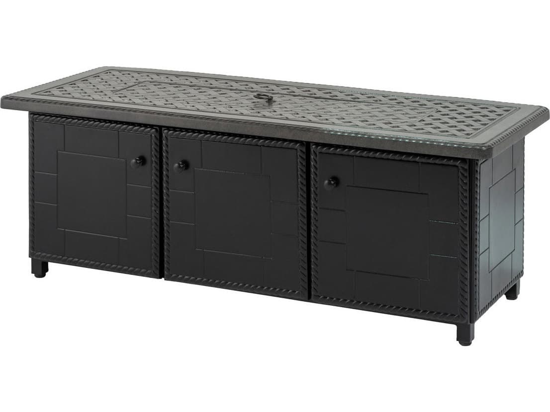 Gensun Grand Terrace Aluminum Rectangular Fire Pit Table Top