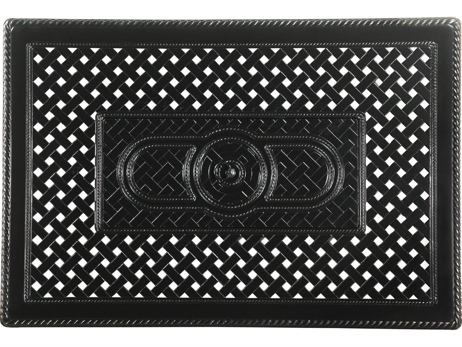 Gensun Grand Terrace Aluminum Rectangular Fire Pit Table Top