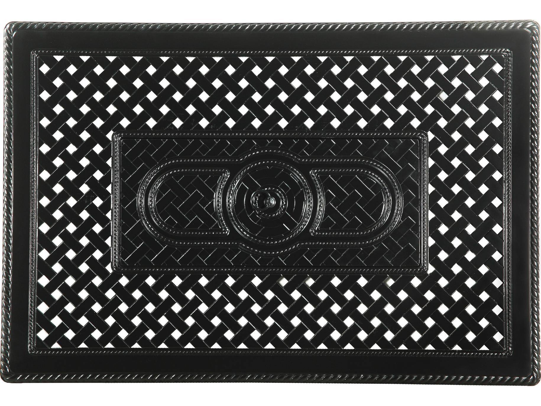 Gensun Grand Terrace Cast Aluminum Rectangular Gas Fire Pit Top