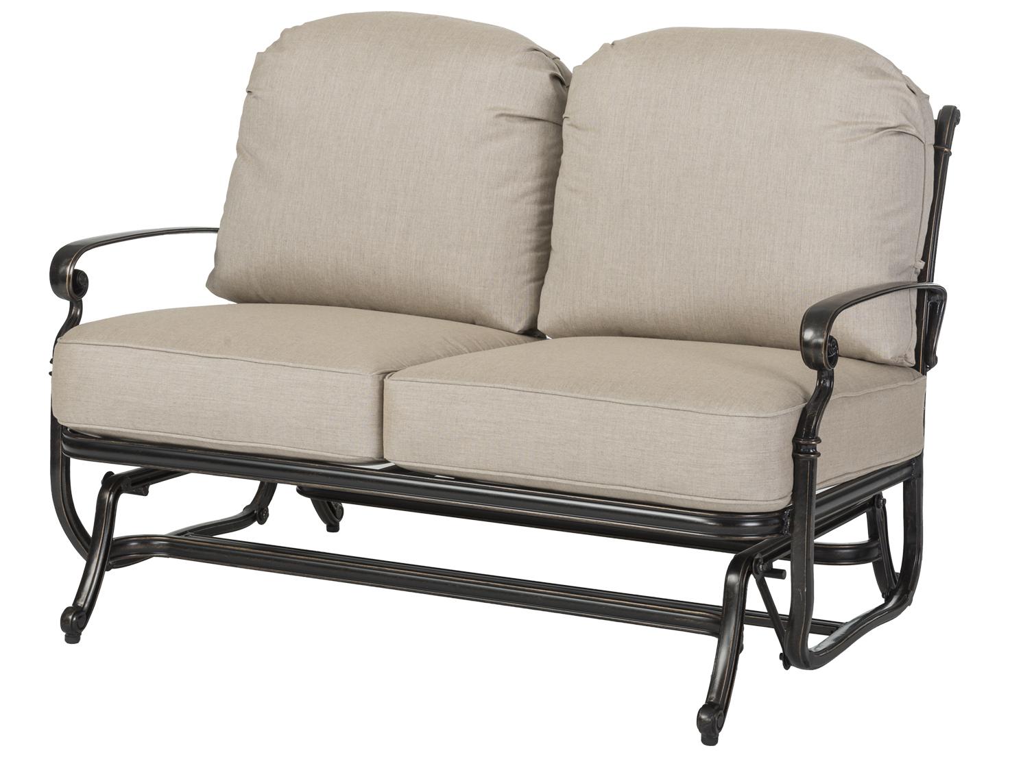 Gensun Bella Vista Cast Aluminum Glider Outdoor Loveseat