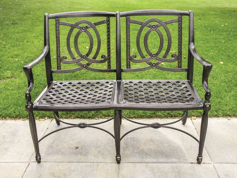 Gensun Bel Air Cast Aluminum Patio Bench