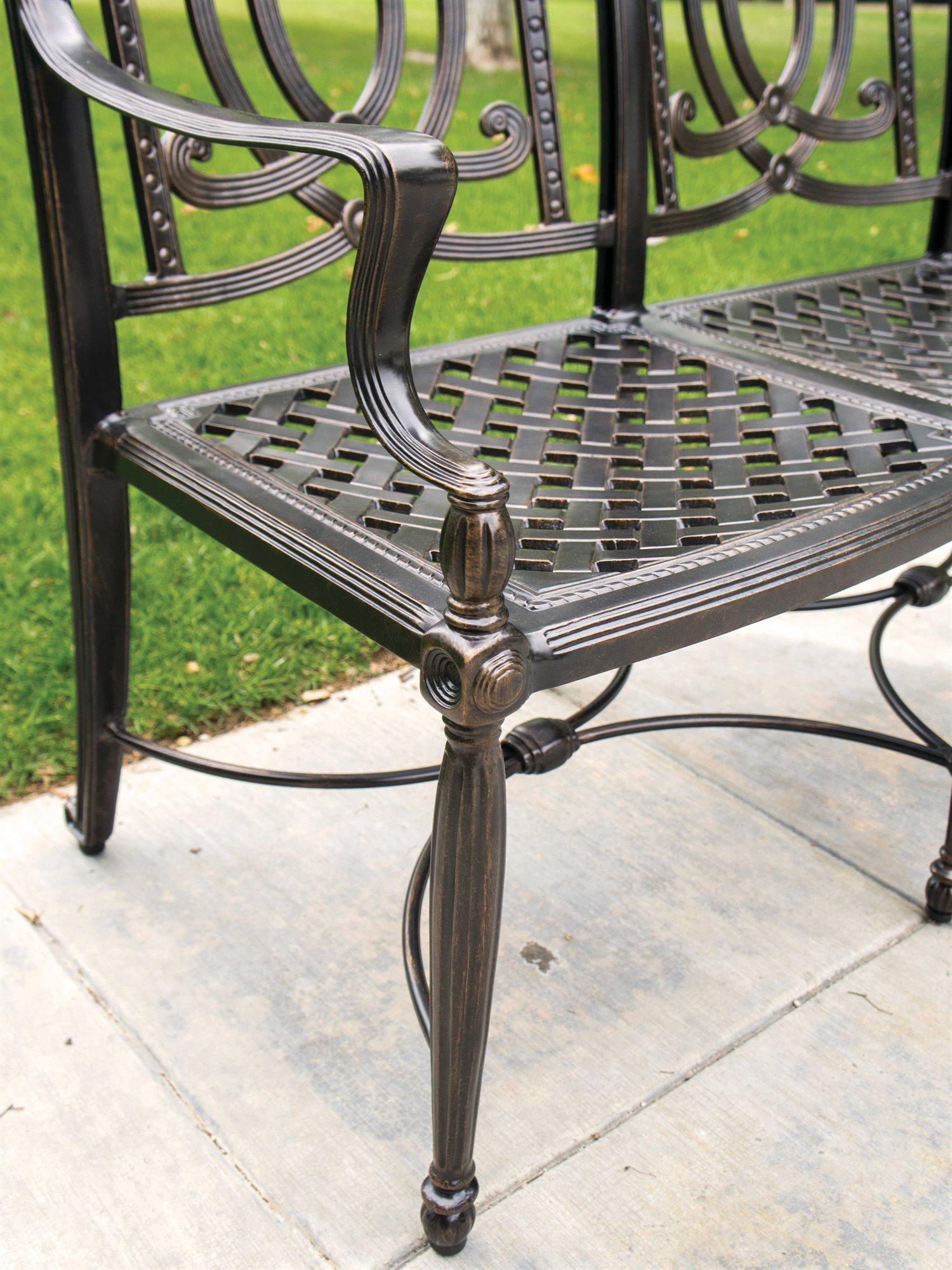 Gensun Bel Air Cast Aluminum Patio Bench