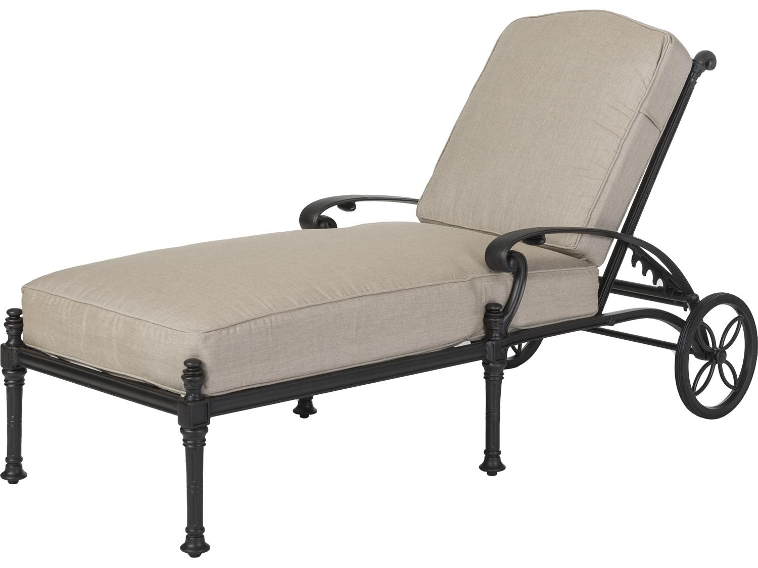 Gensun Florence Cast Aluminum Outdoor Chaise Lounge
