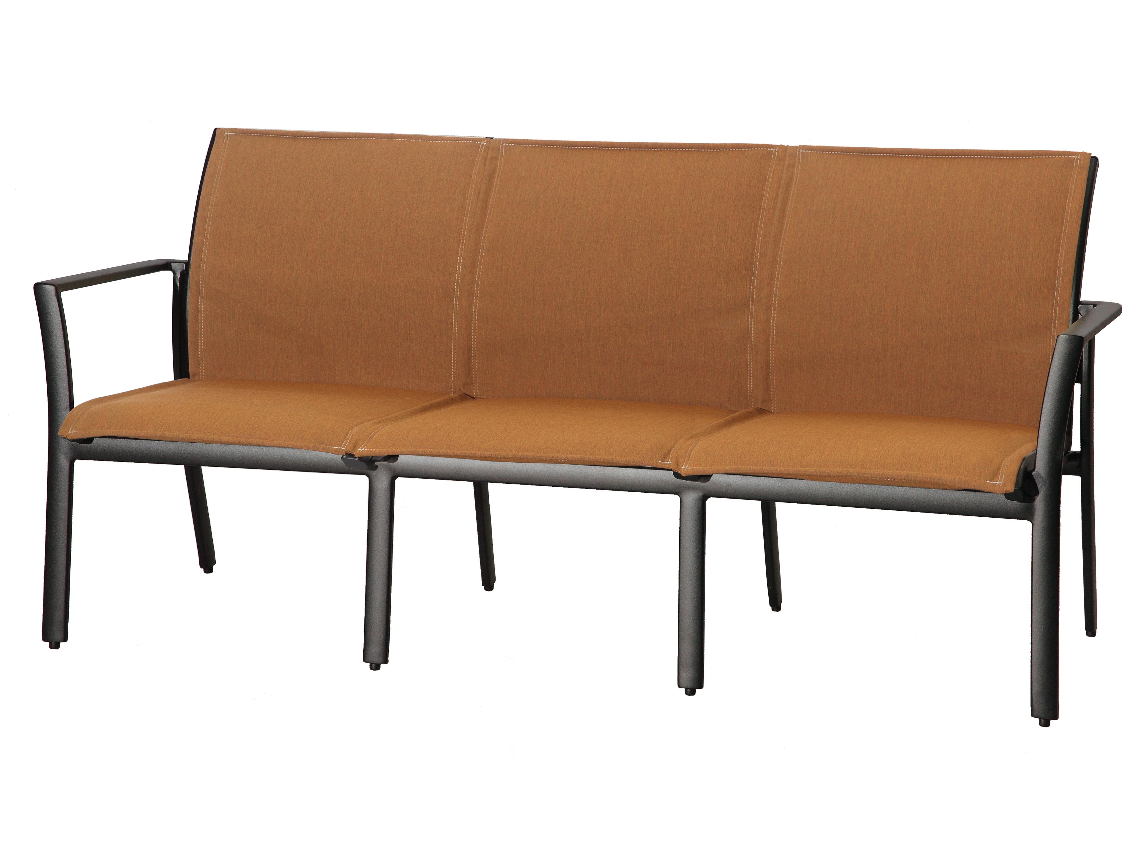 Gensun Echelon Padded Sling Aluminum Outdoor Sofa