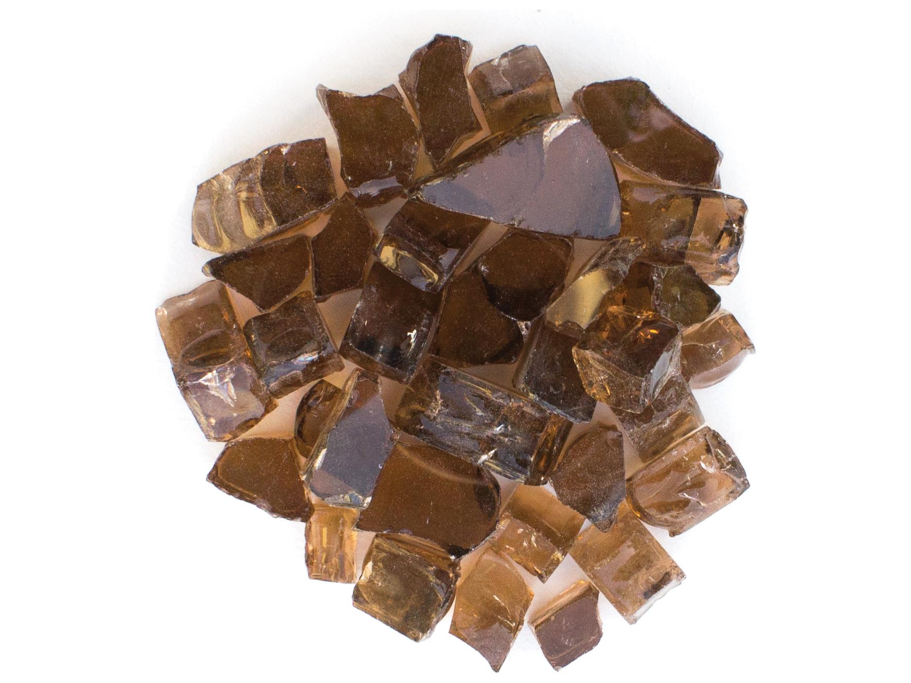 Gensun Gas Fire Pit Accessories Tempered Fire Glass - Bronze