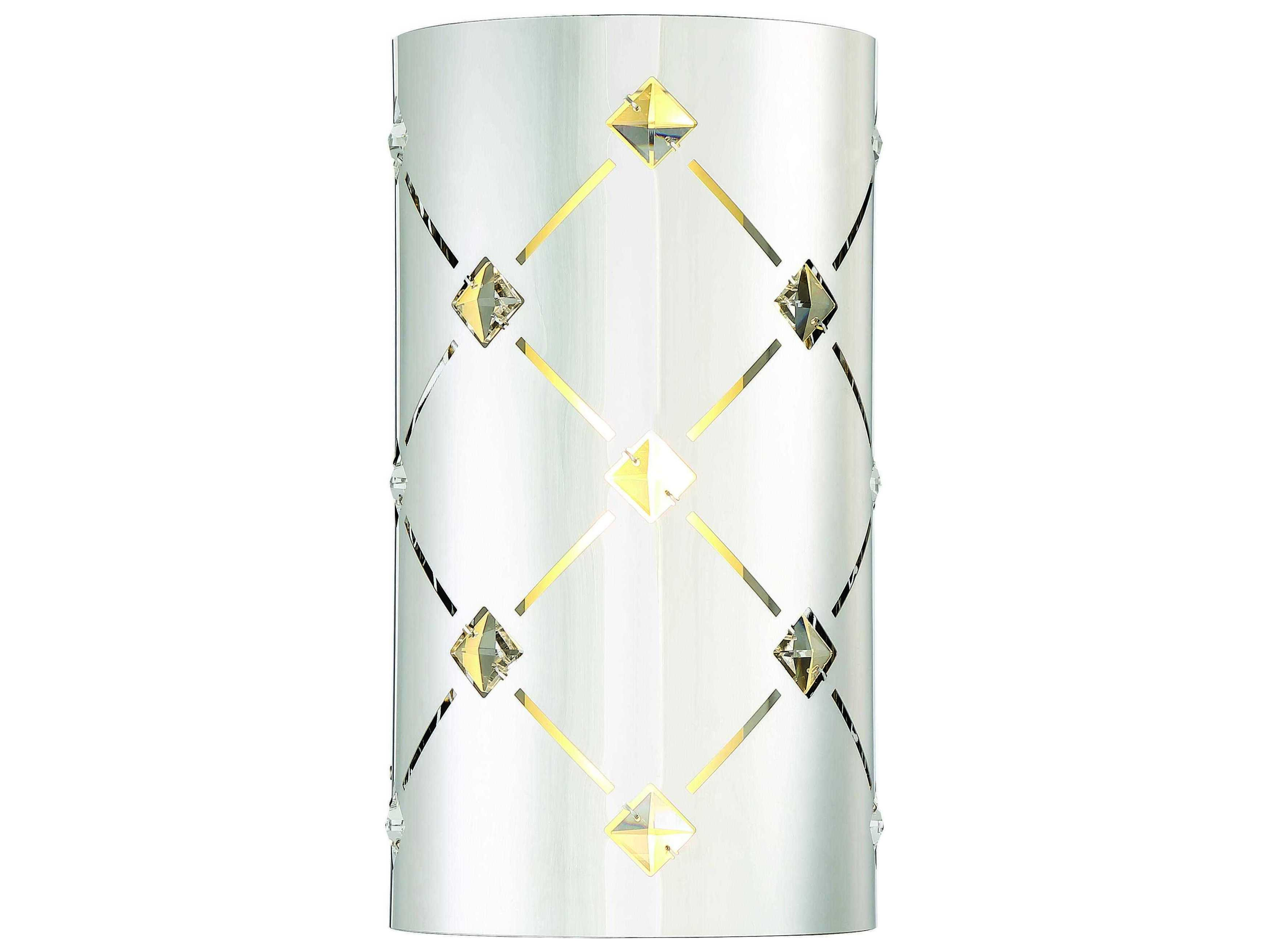 George Kovacs Crowned 1-Light Chrome Crystal Glass Wall Sconce