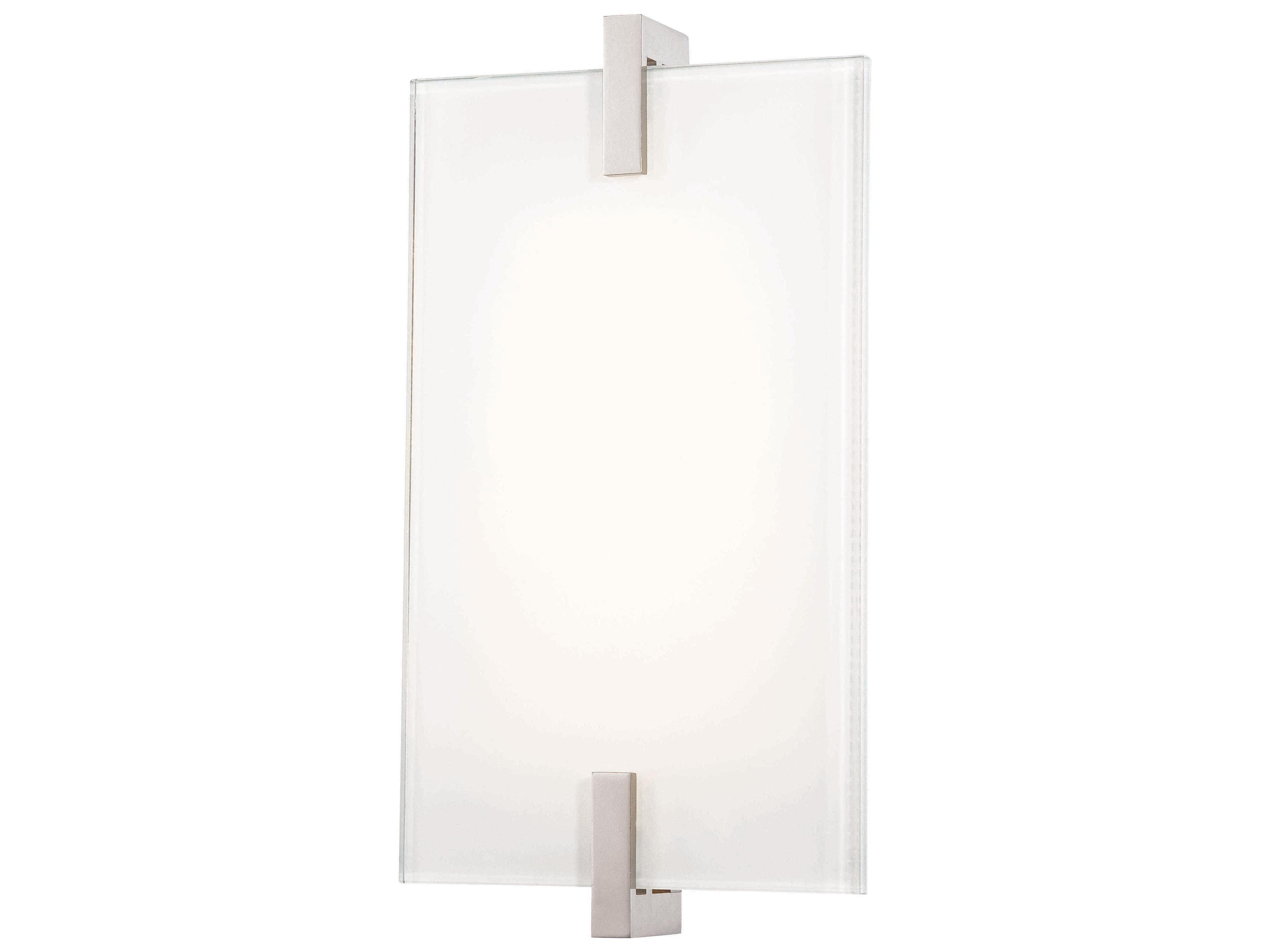 George Kovacs Hooked 1-Light Polished Nickel Glass LED Wall Sconce