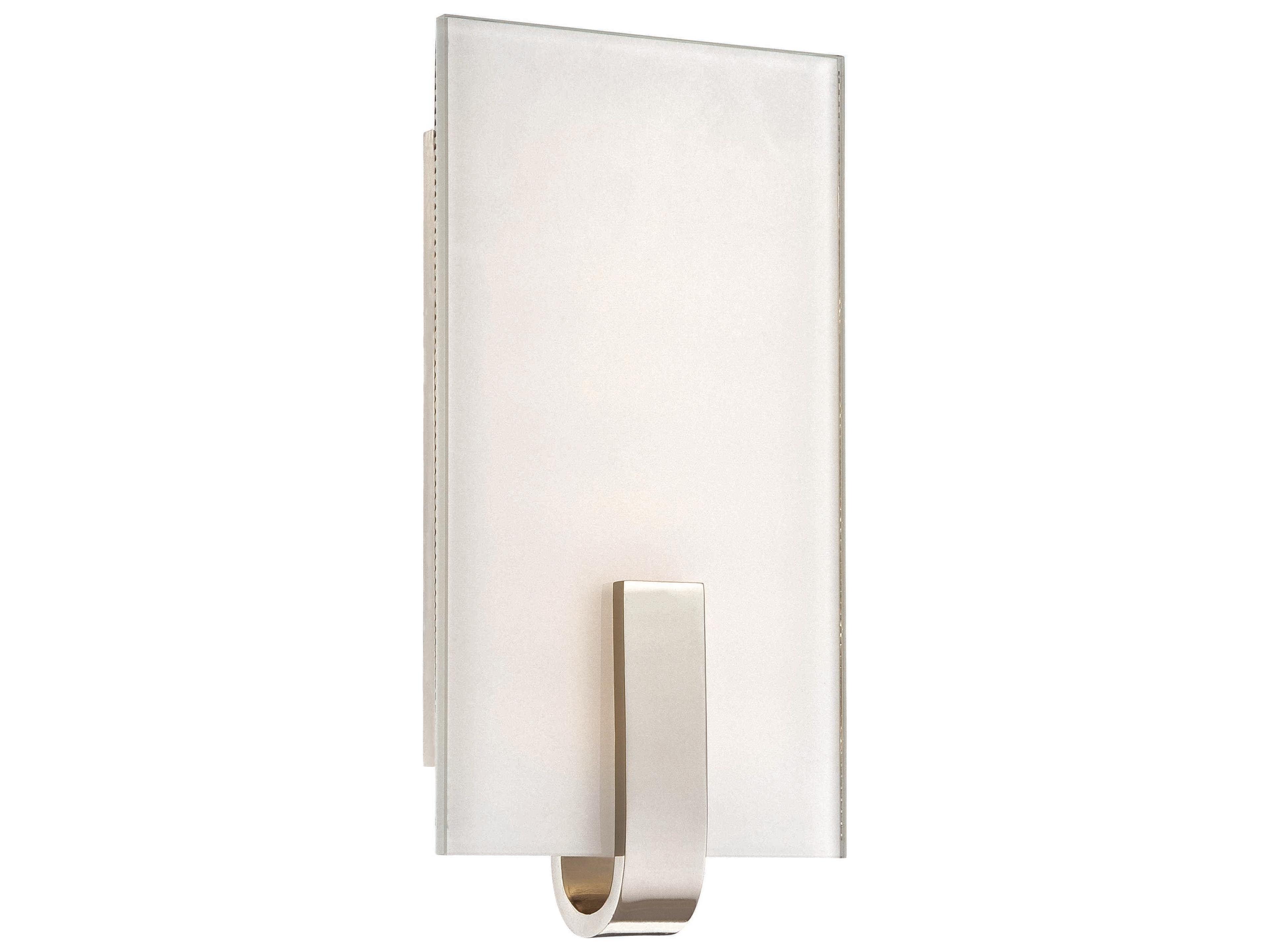 George Kovacs 1-Light Polished Nickel Glass LED Wall Sconce