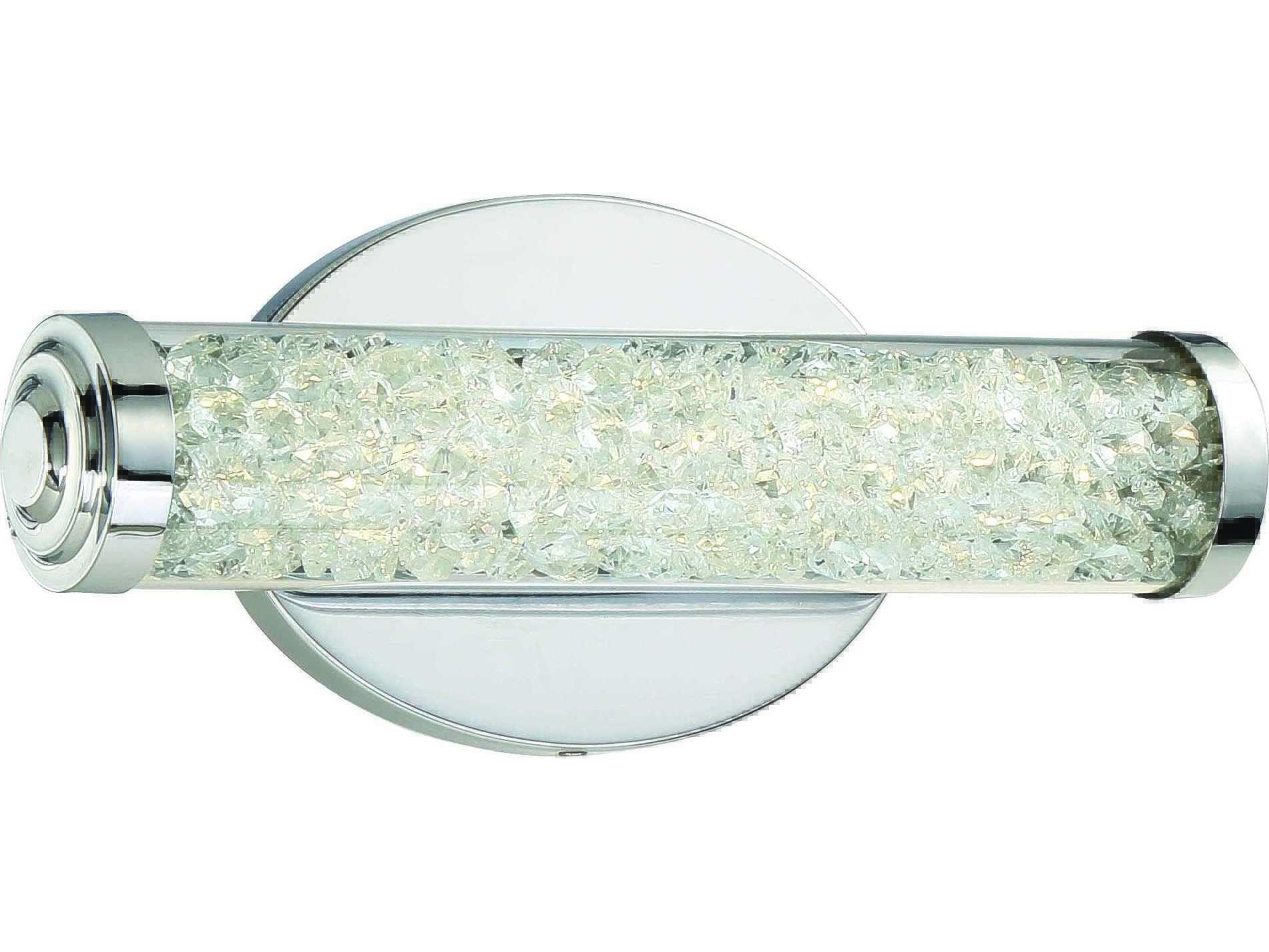 George Kovacs Diamonds 1-Light Chrome Glass LED Vanity Light