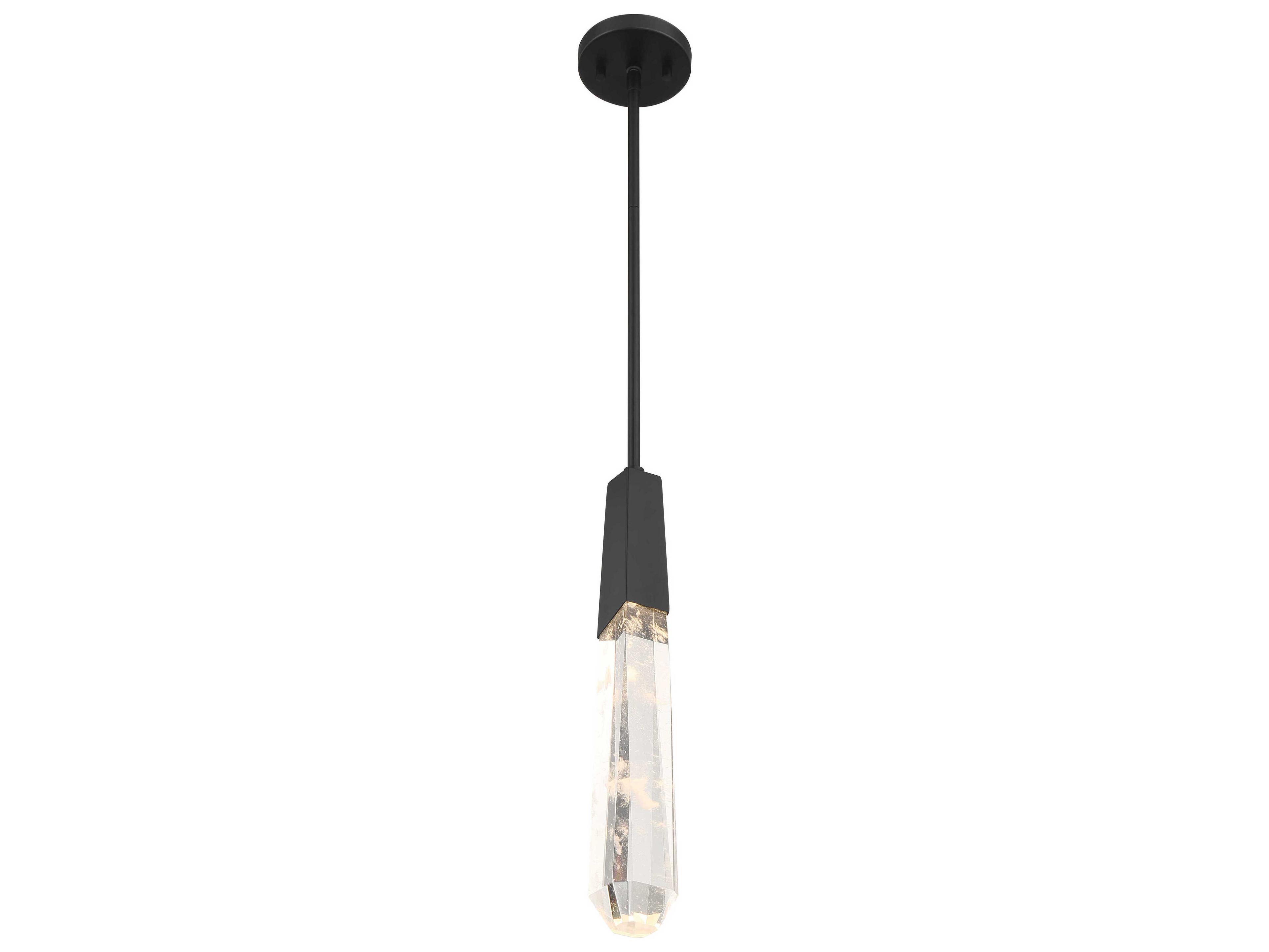 George Kovacs Drifting Droplets 1-Light Coal Black Cylinder Mini Pendant