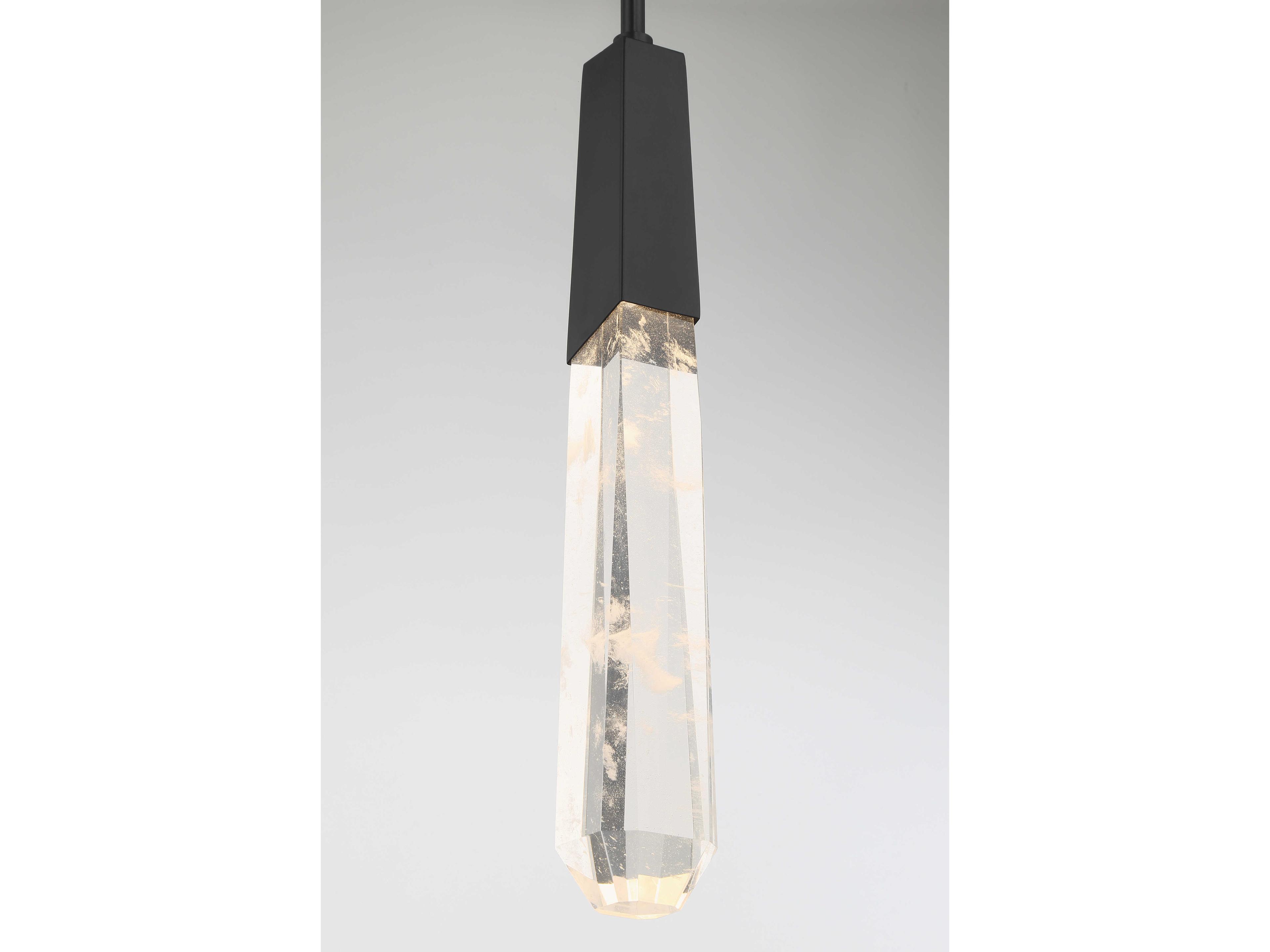 George Kovacs Drifting Droplets 1-Light Coal Black Cylinder Mini Pendant