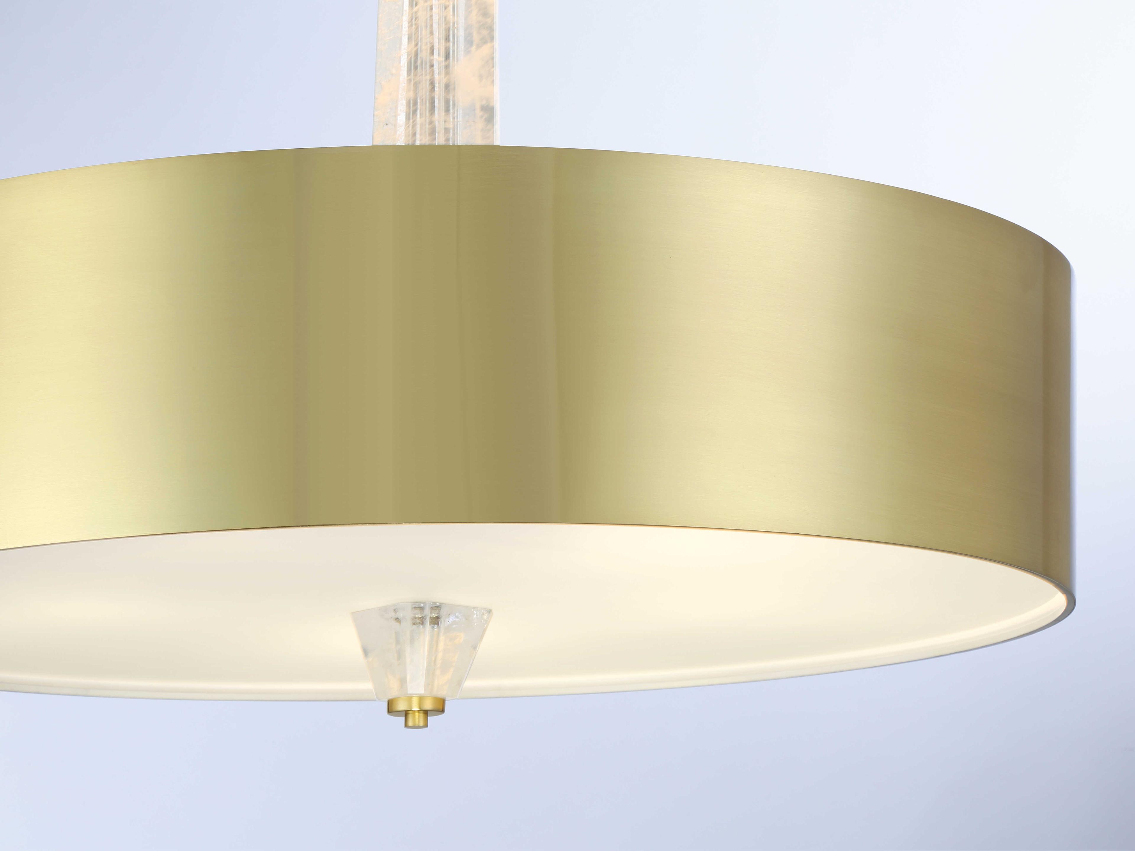 George Kovacs Drifting Droplets 1-Light Brushed Brass Round Pendant