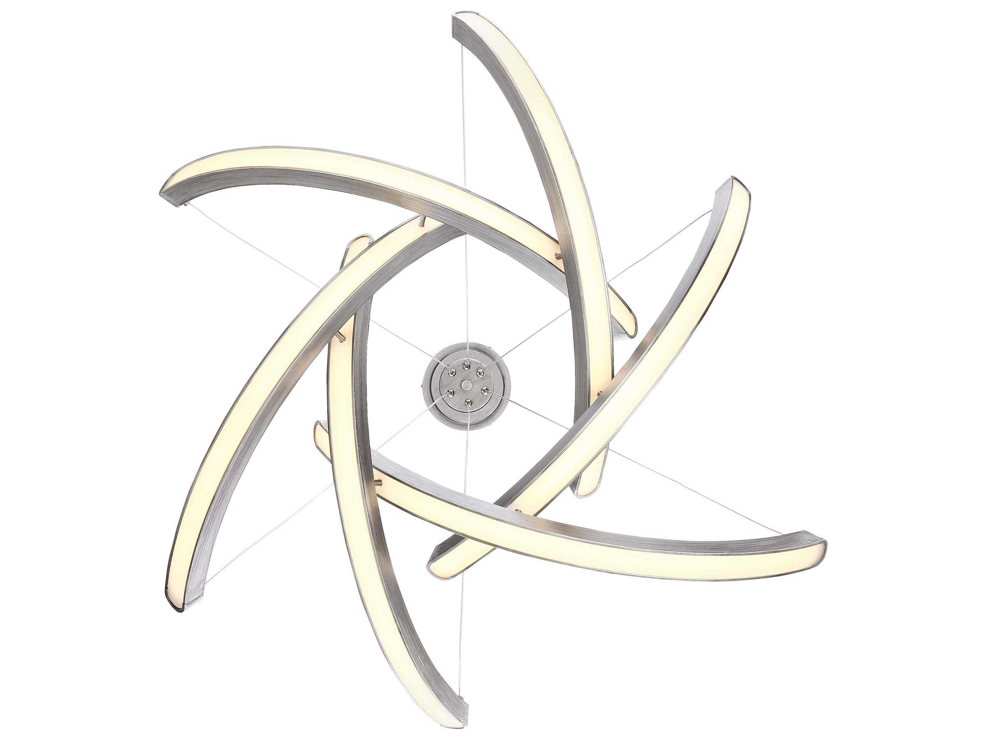 George Kovacs Swing Time 1-Light Brushed Silver LED Pendant