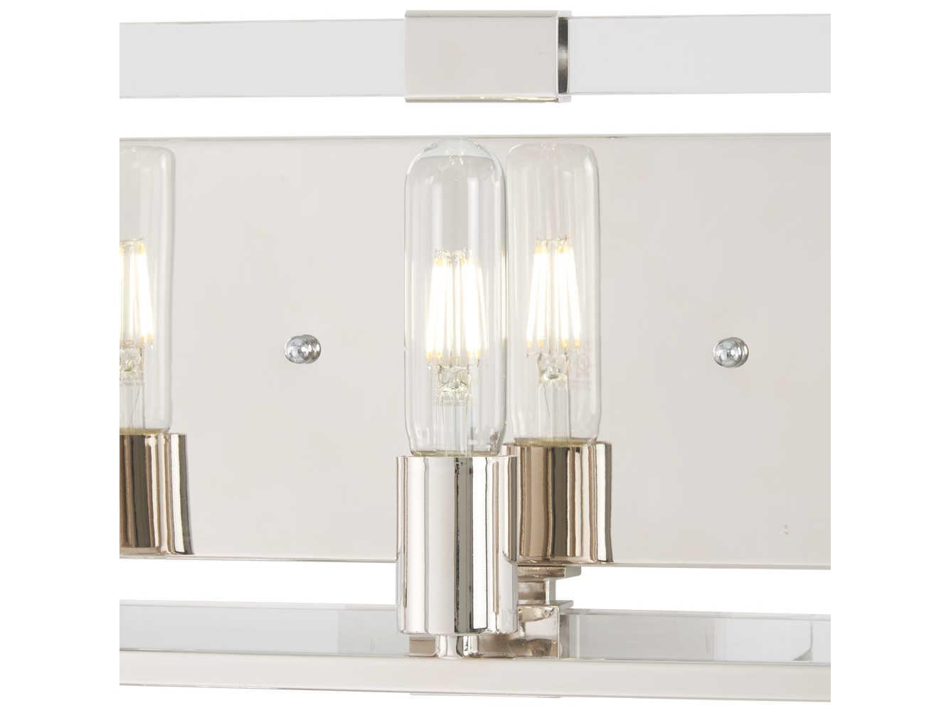 George Kovacs Crystal Chrome 3-Light Polished Nickel Vanity Light