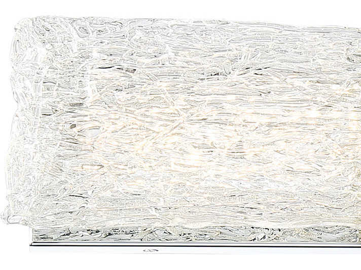 George Kovacs Forest Ice Ii 1-Light Chrome Glass LED Vanity Light